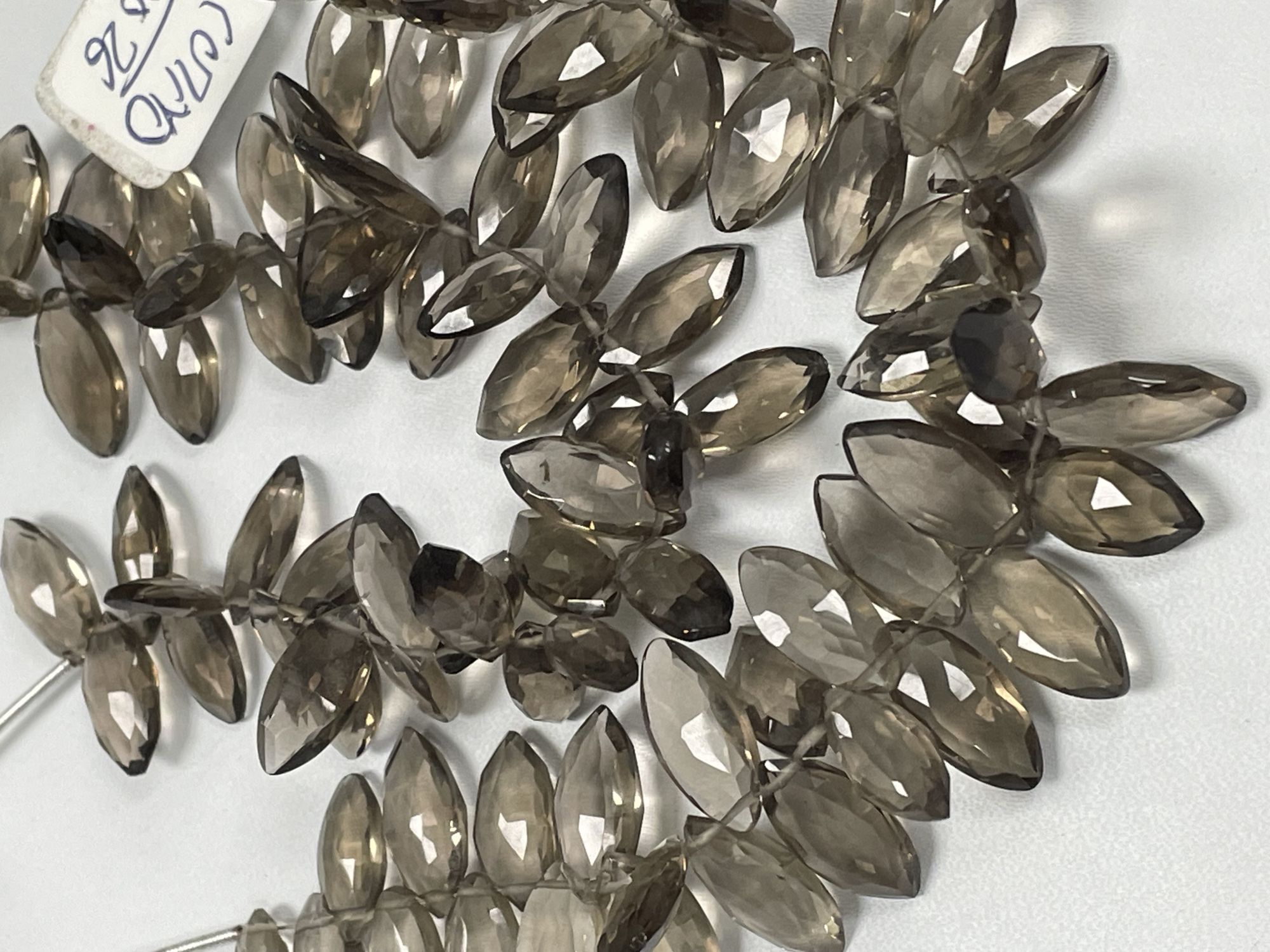 Smokey Hydro Quartz Marquise Faceted