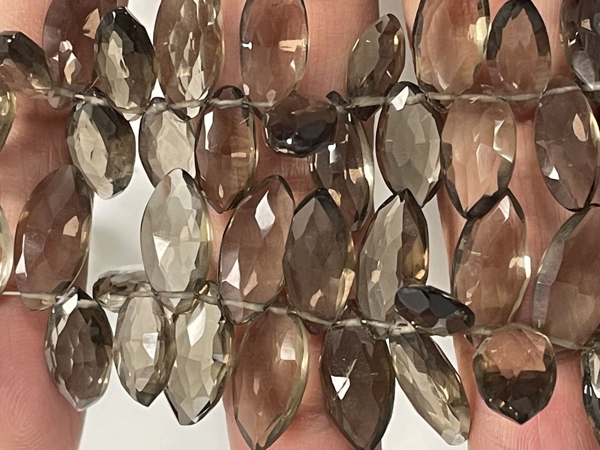 Smokey Hydro Quartz Marquise Faceted