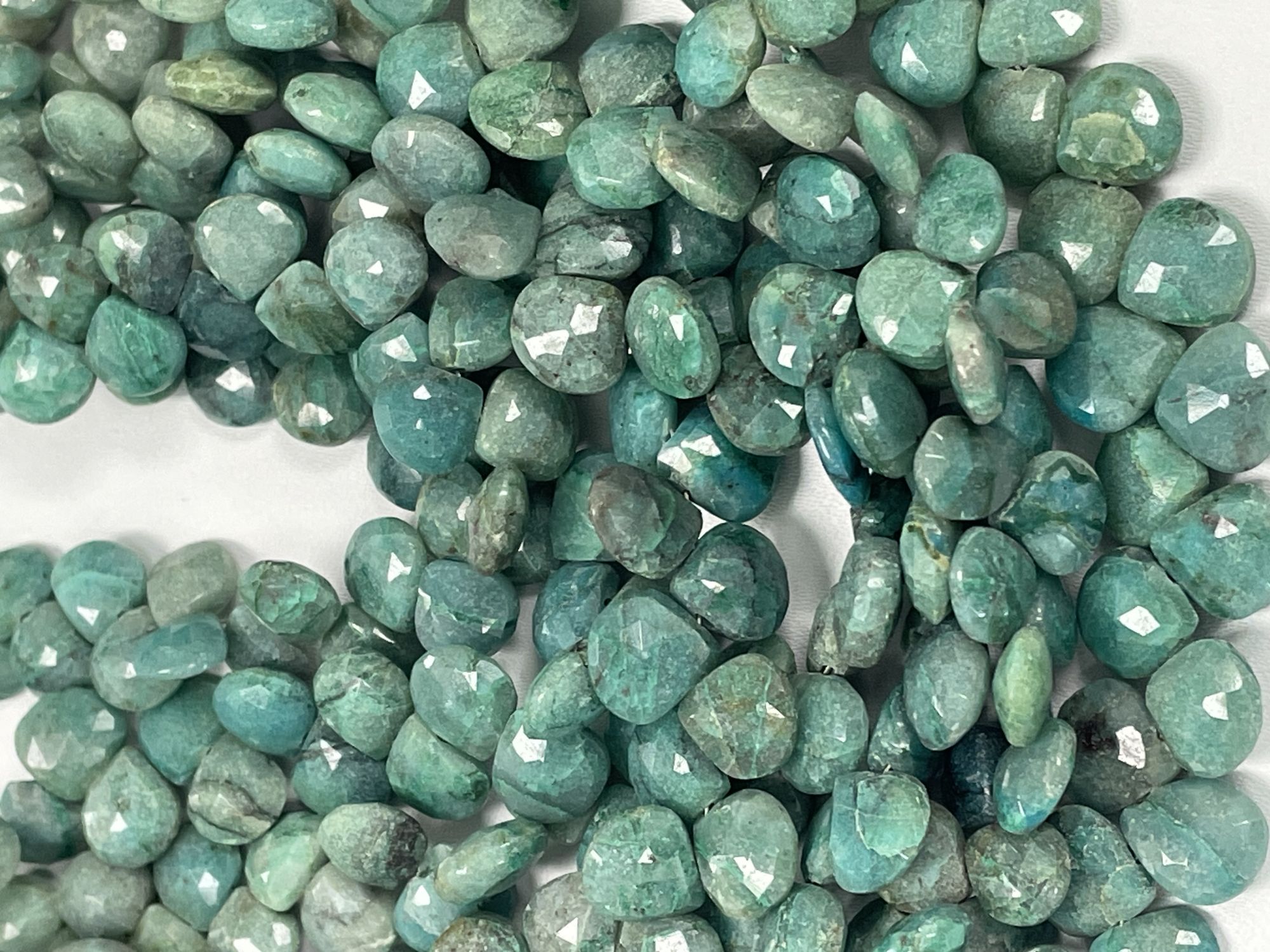 Chrysocolla Heart Faceted
