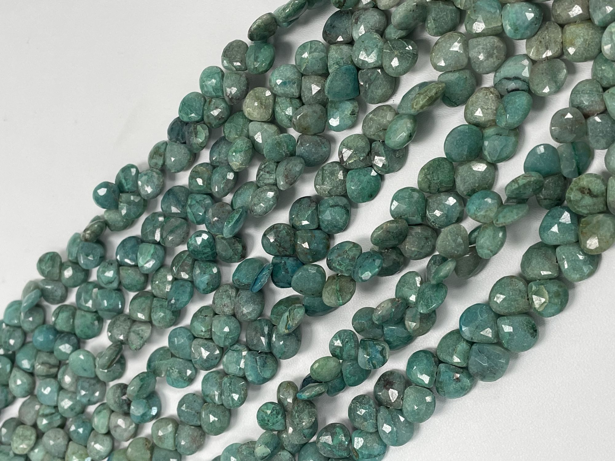 Chrysocolla Heart Faceted