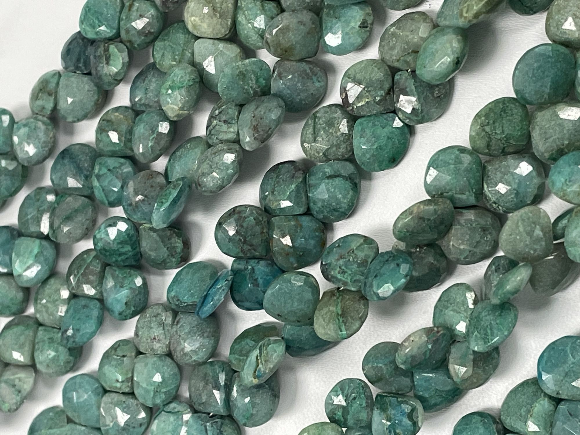 Chrysocolla Heart Faceted