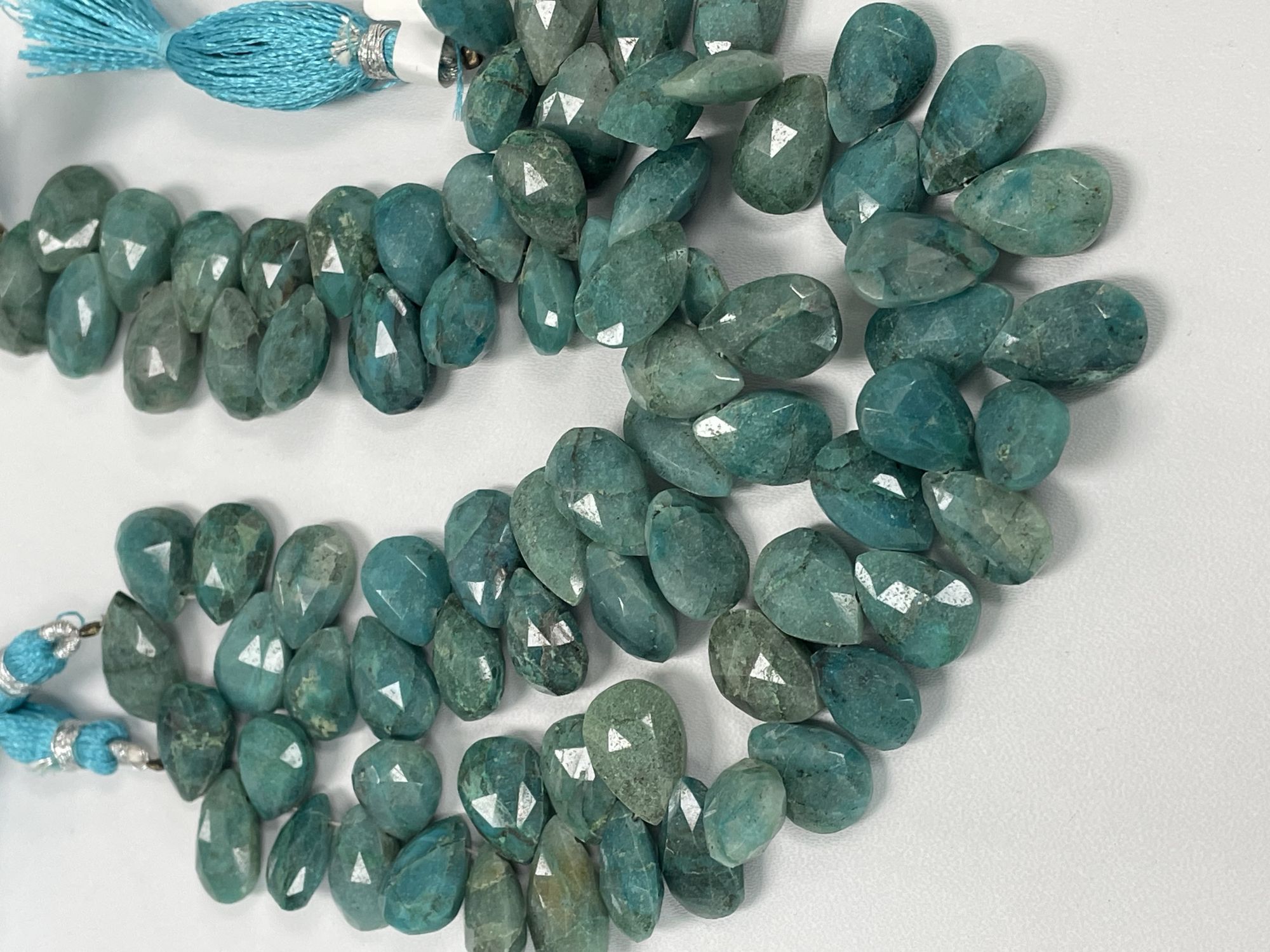 Chrysocolla Pear Faceted