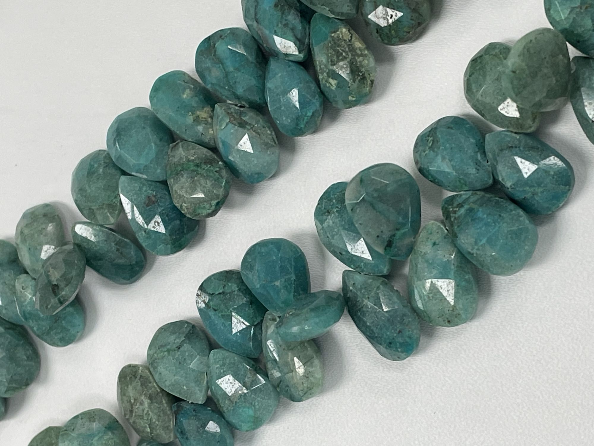 Chrysocolla Pear Faceted