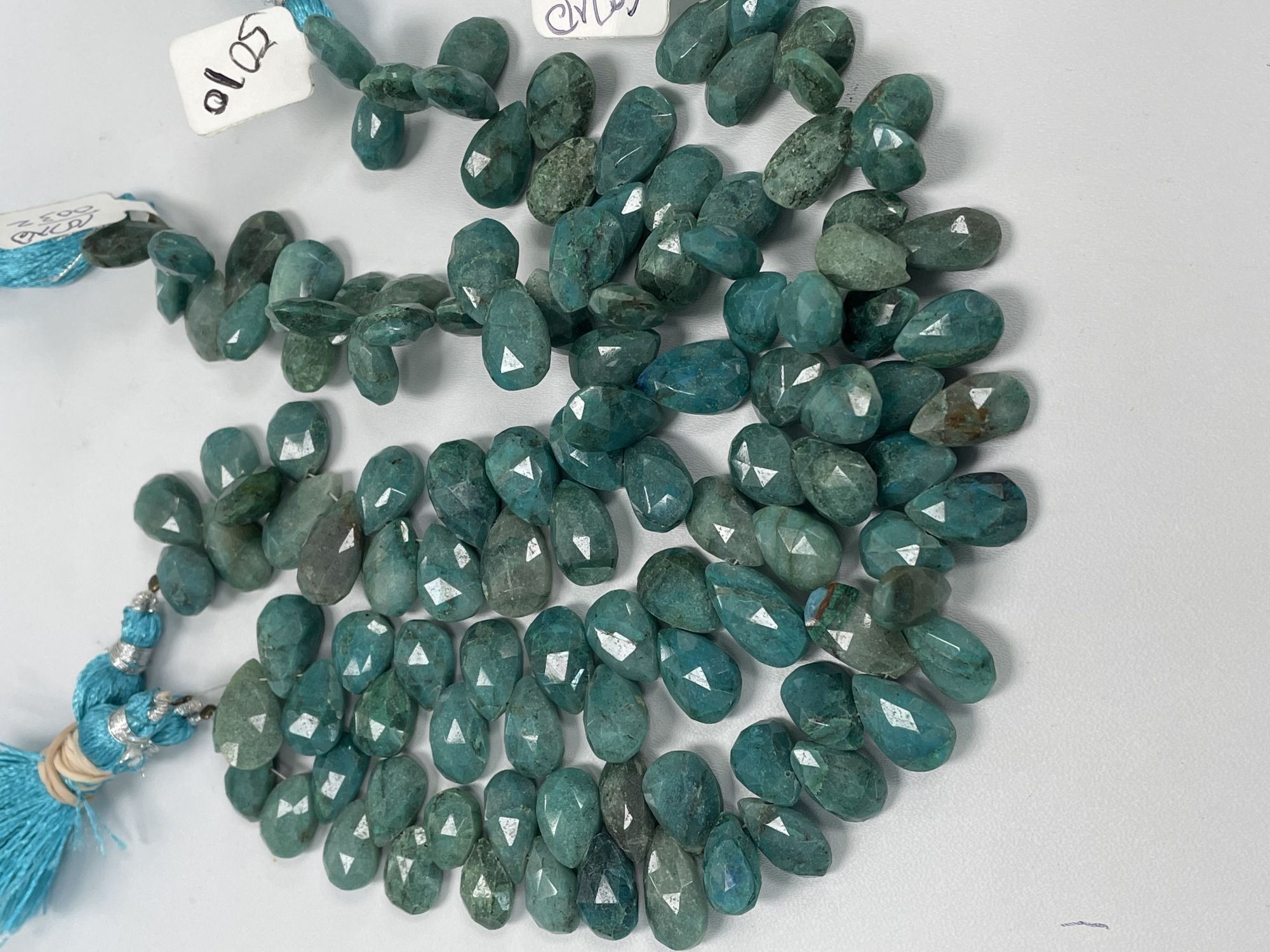 Chrysocolla Pear Faceted