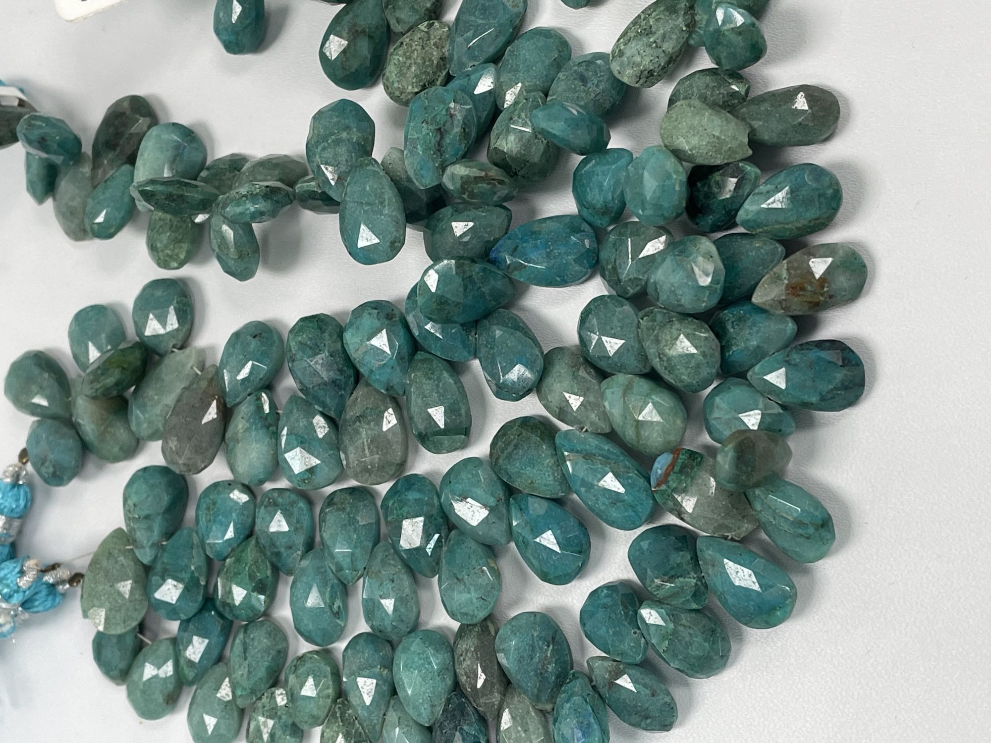Chrysocolla Pear Faceted