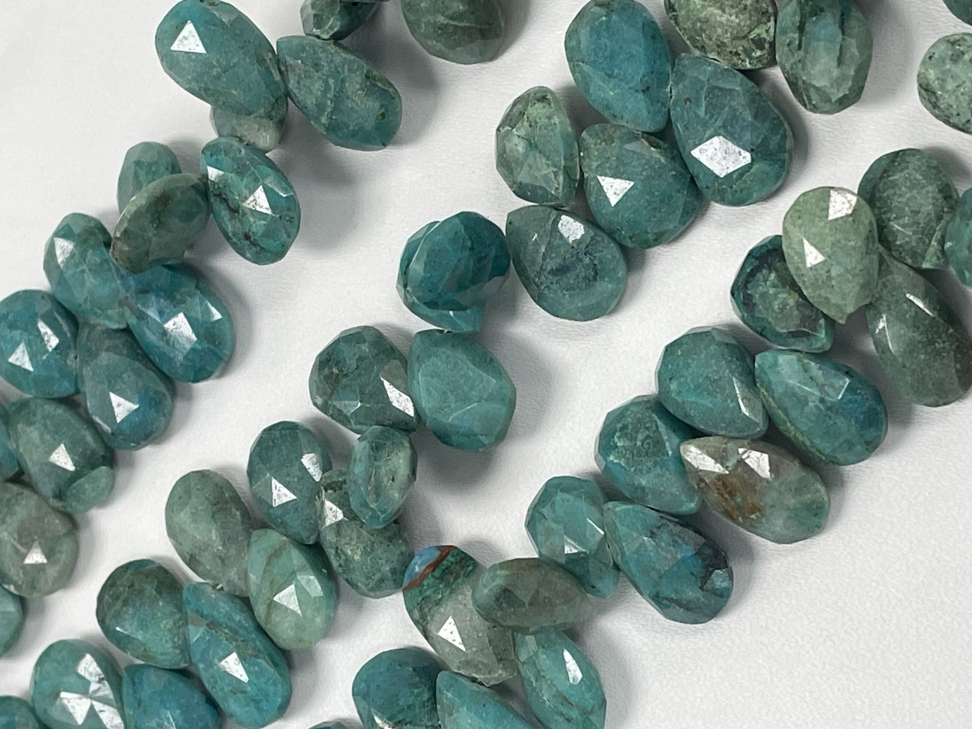 Chrysocolla Pear Faceted