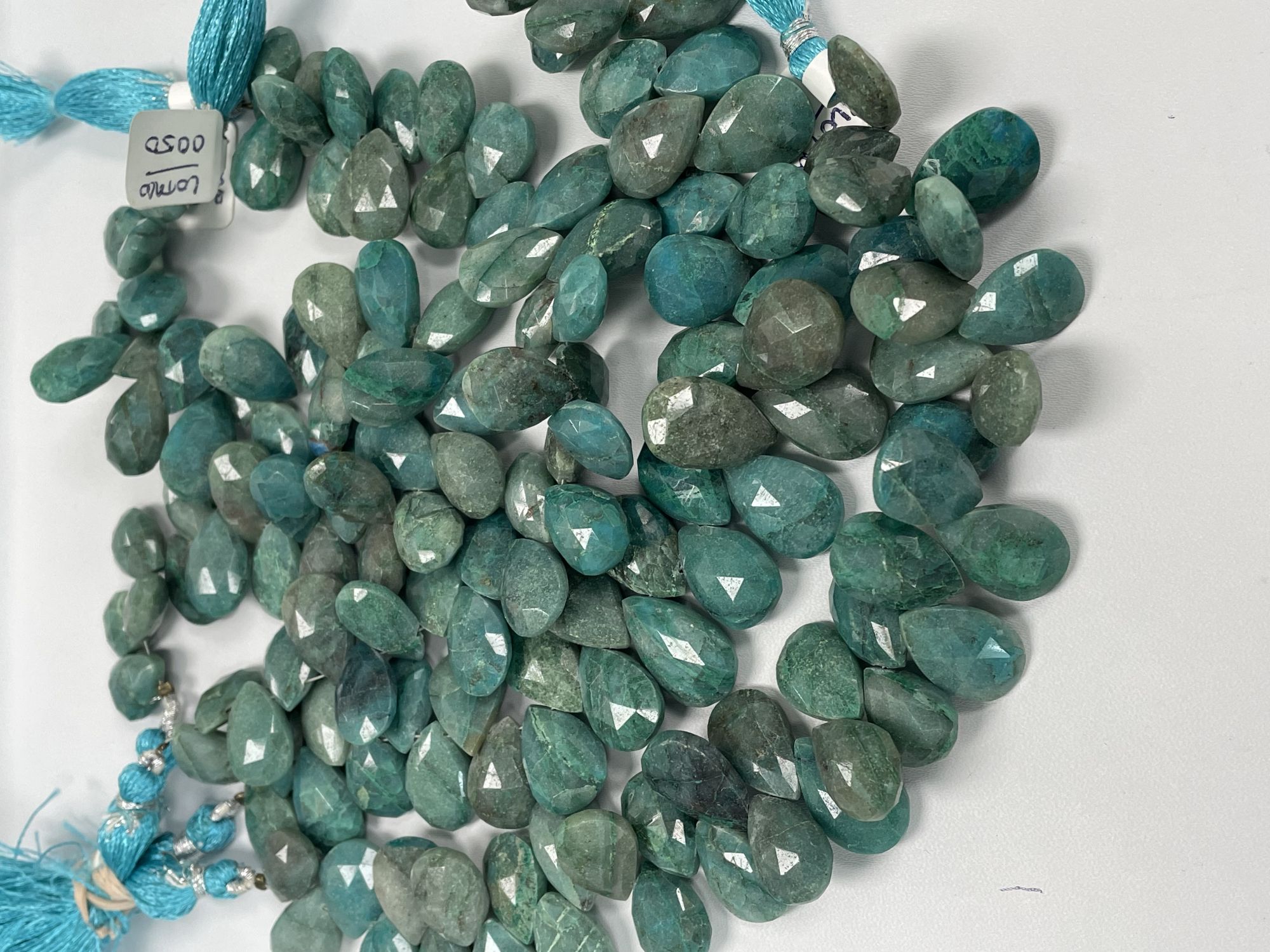 Chrysocolla Pear Faceted