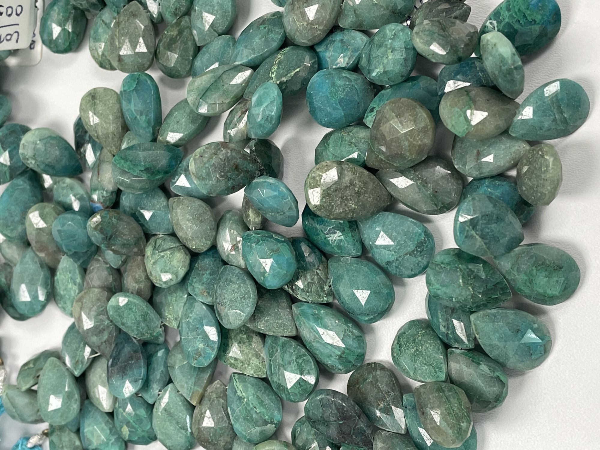 Chrysocolla Pear Faceted