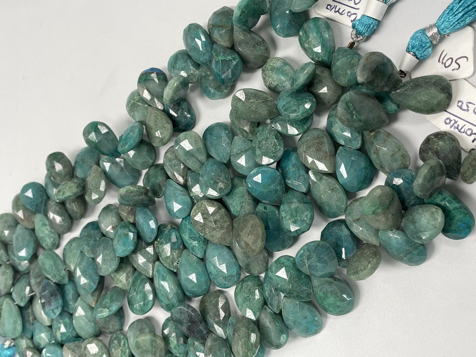 Chrysocolla Pear Faceted