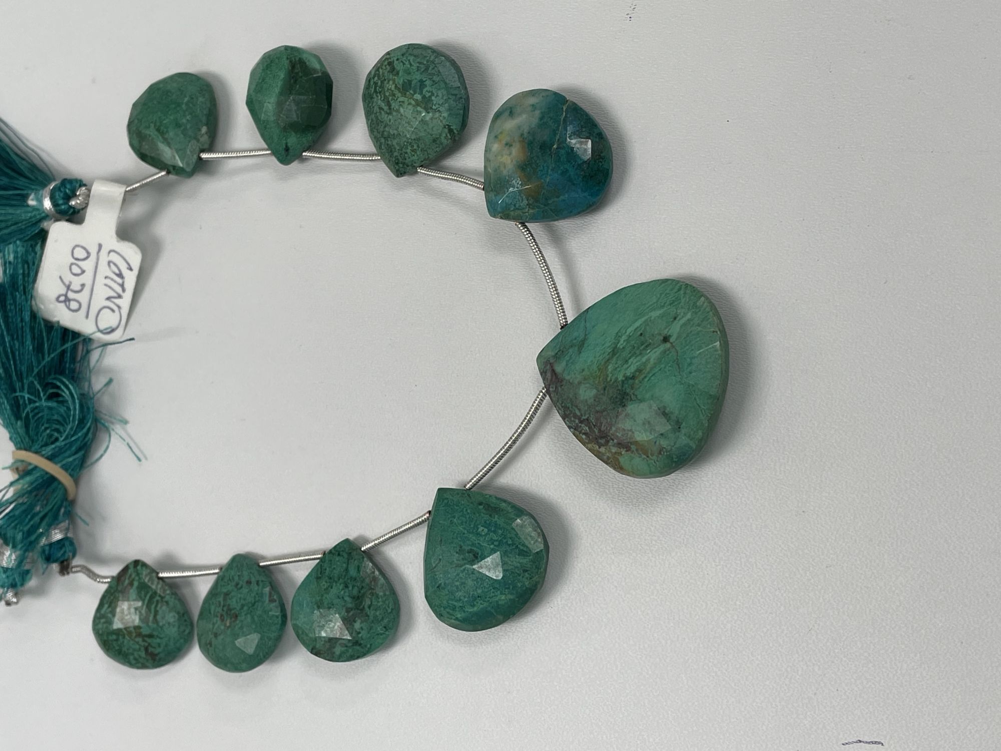 Chrysocolla Heart Faceted