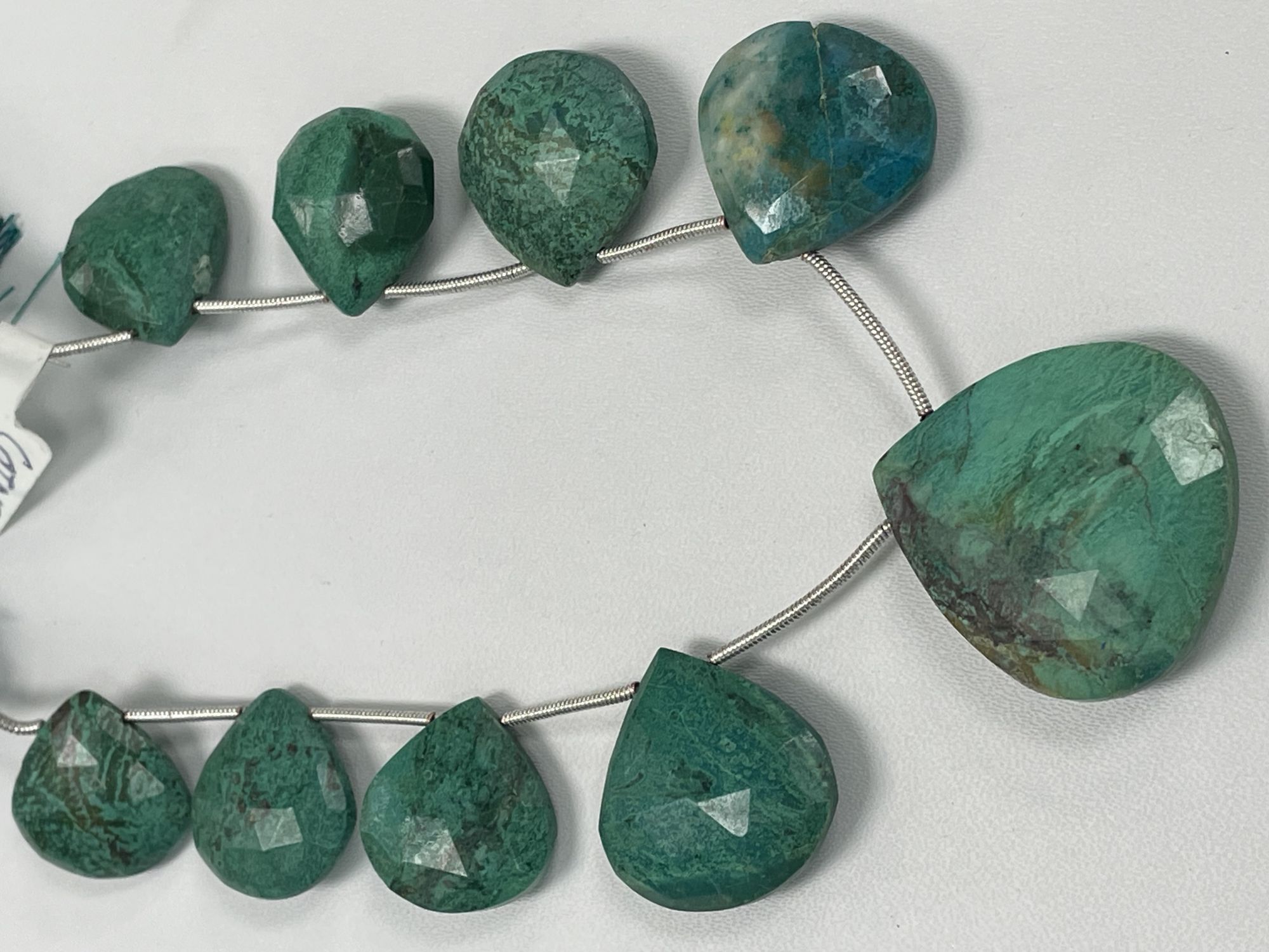 Chrysocolla Heart Faceted