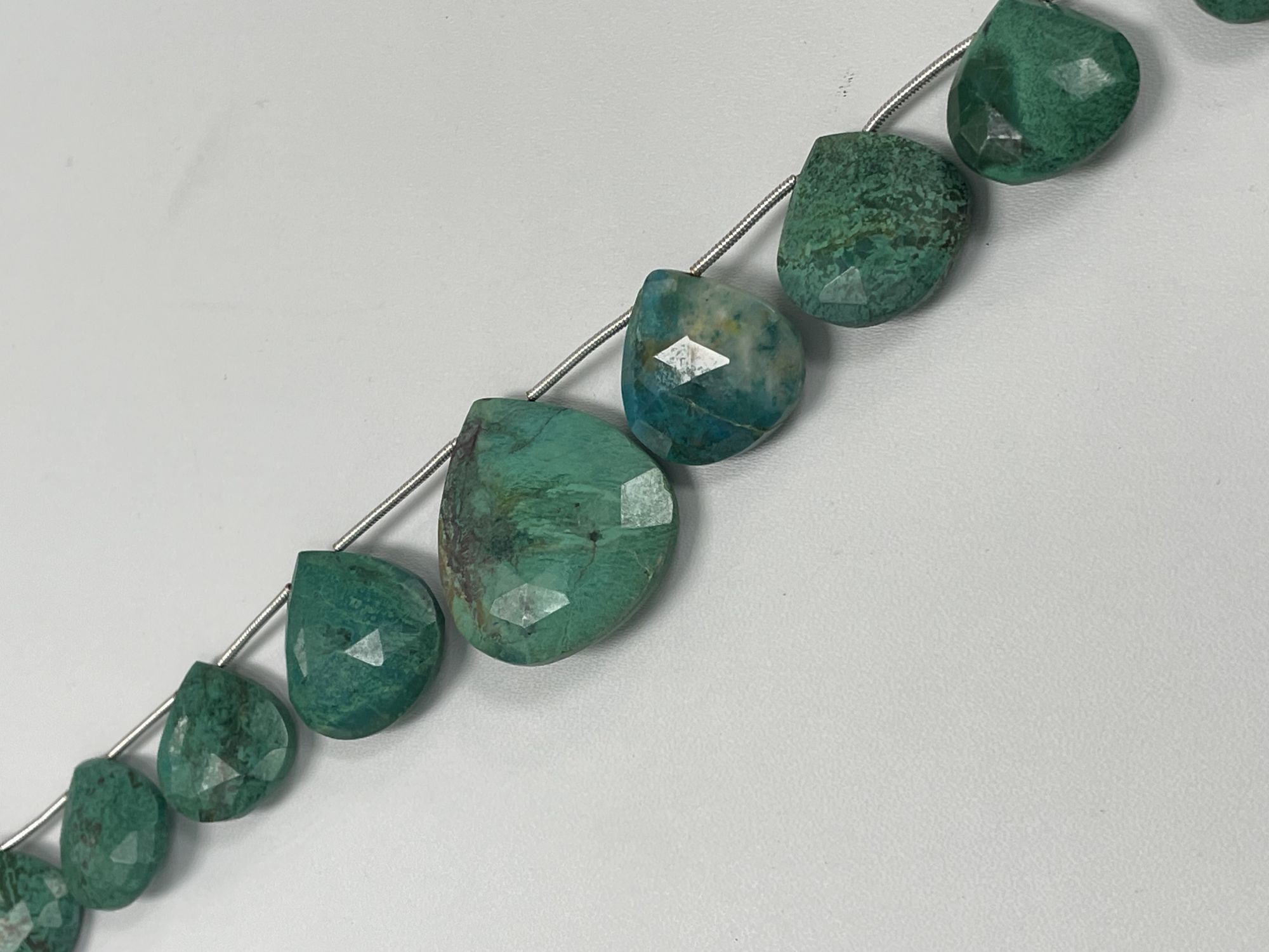 Chrysocolla Heart Faceted