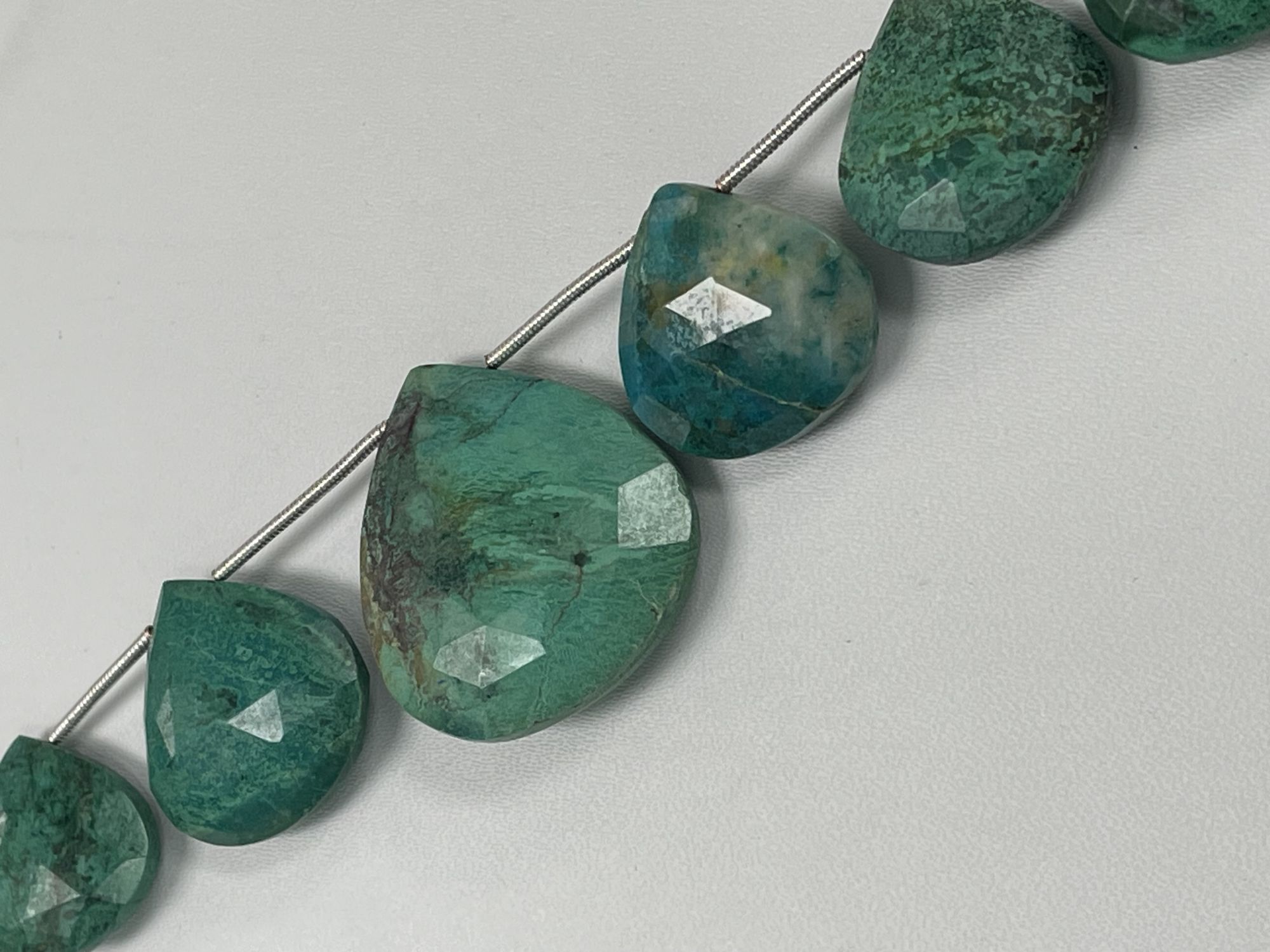 Chrysocolla Heart Faceted