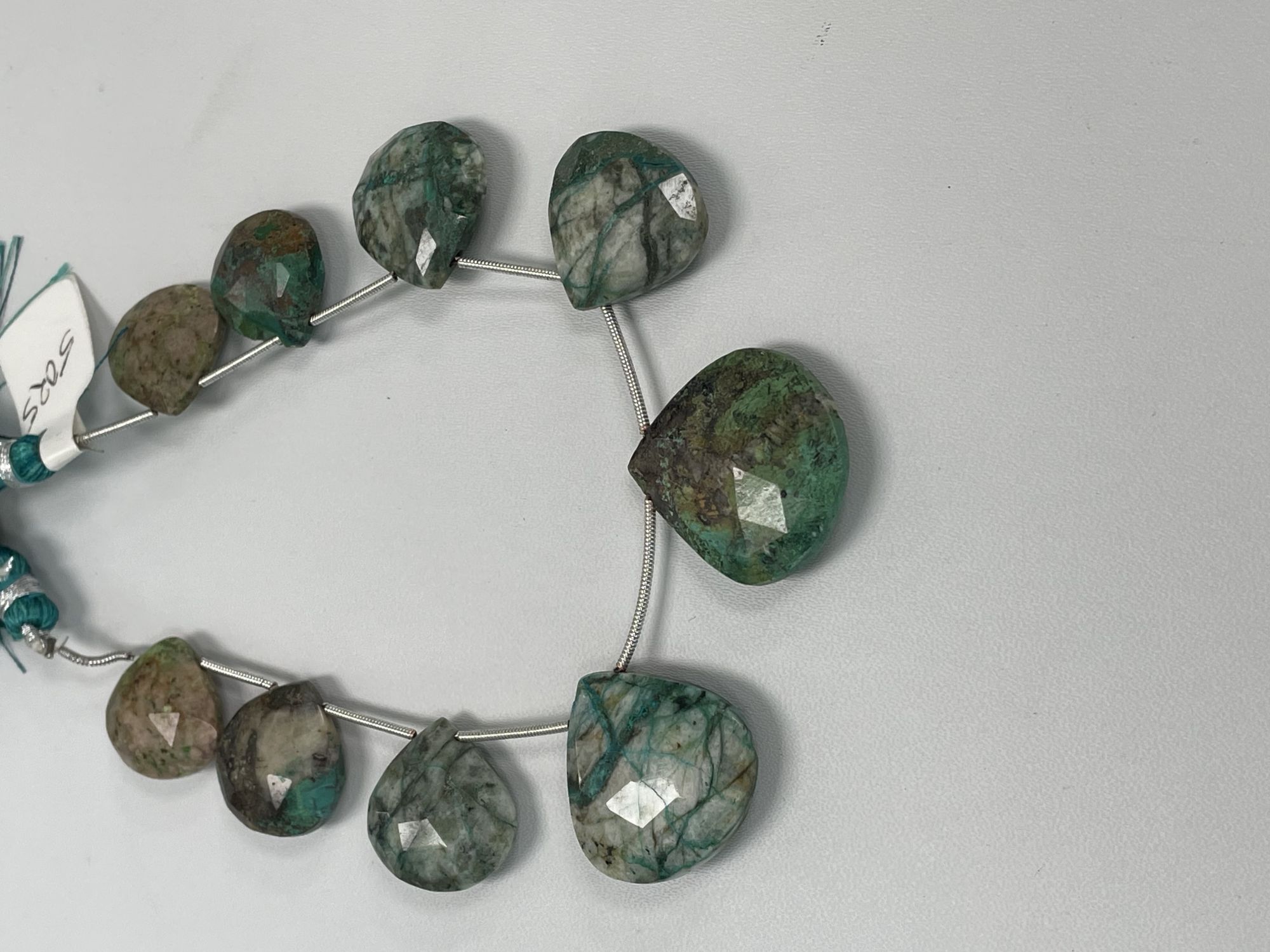 Chrysocolla Heart Faceted