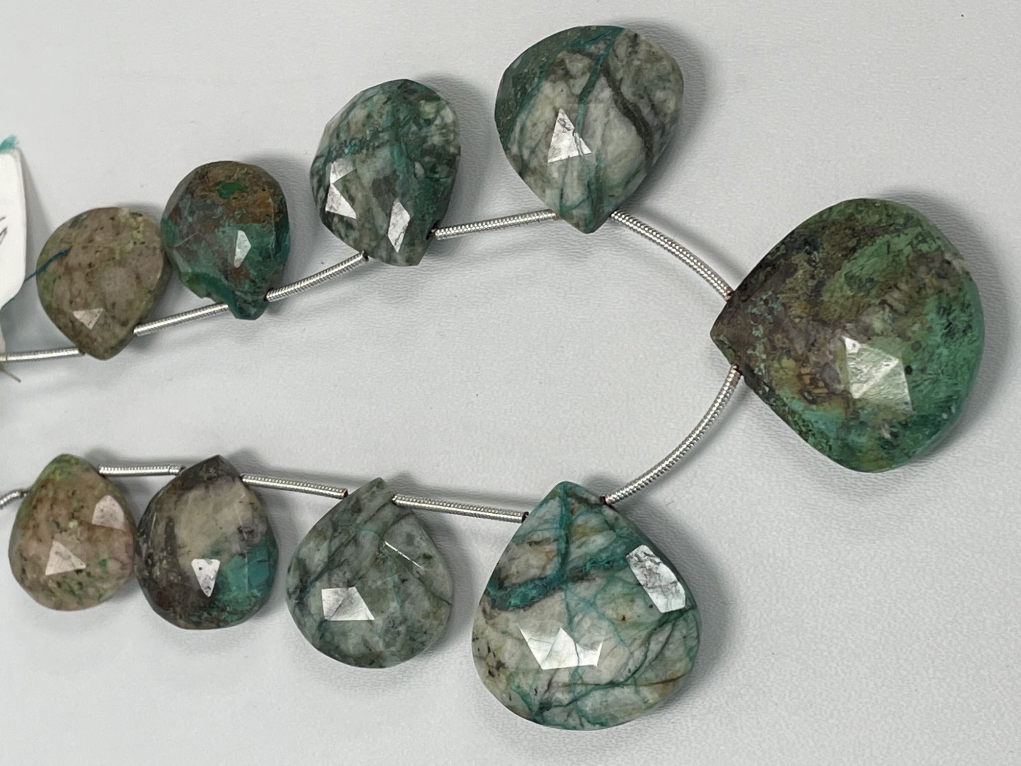 Chrysocolla Heart Faceted