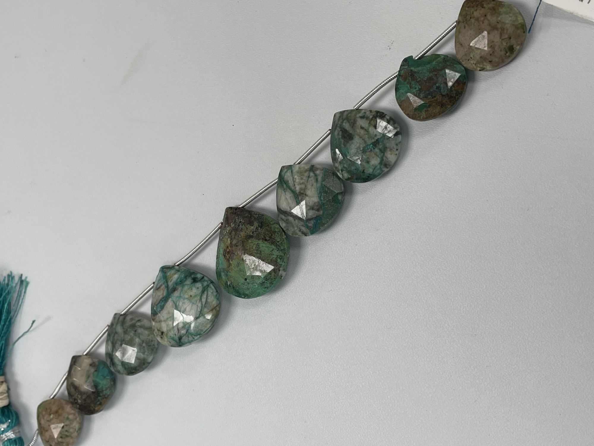 Chrysocolla Heart Faceted