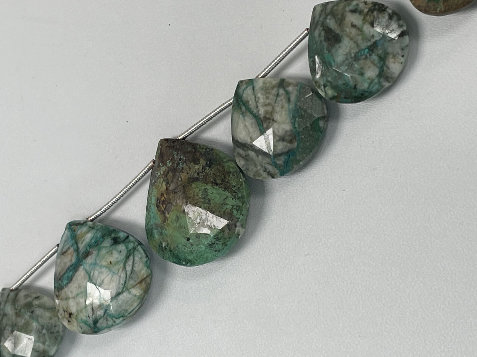 Chrysocolla Heart Faceted