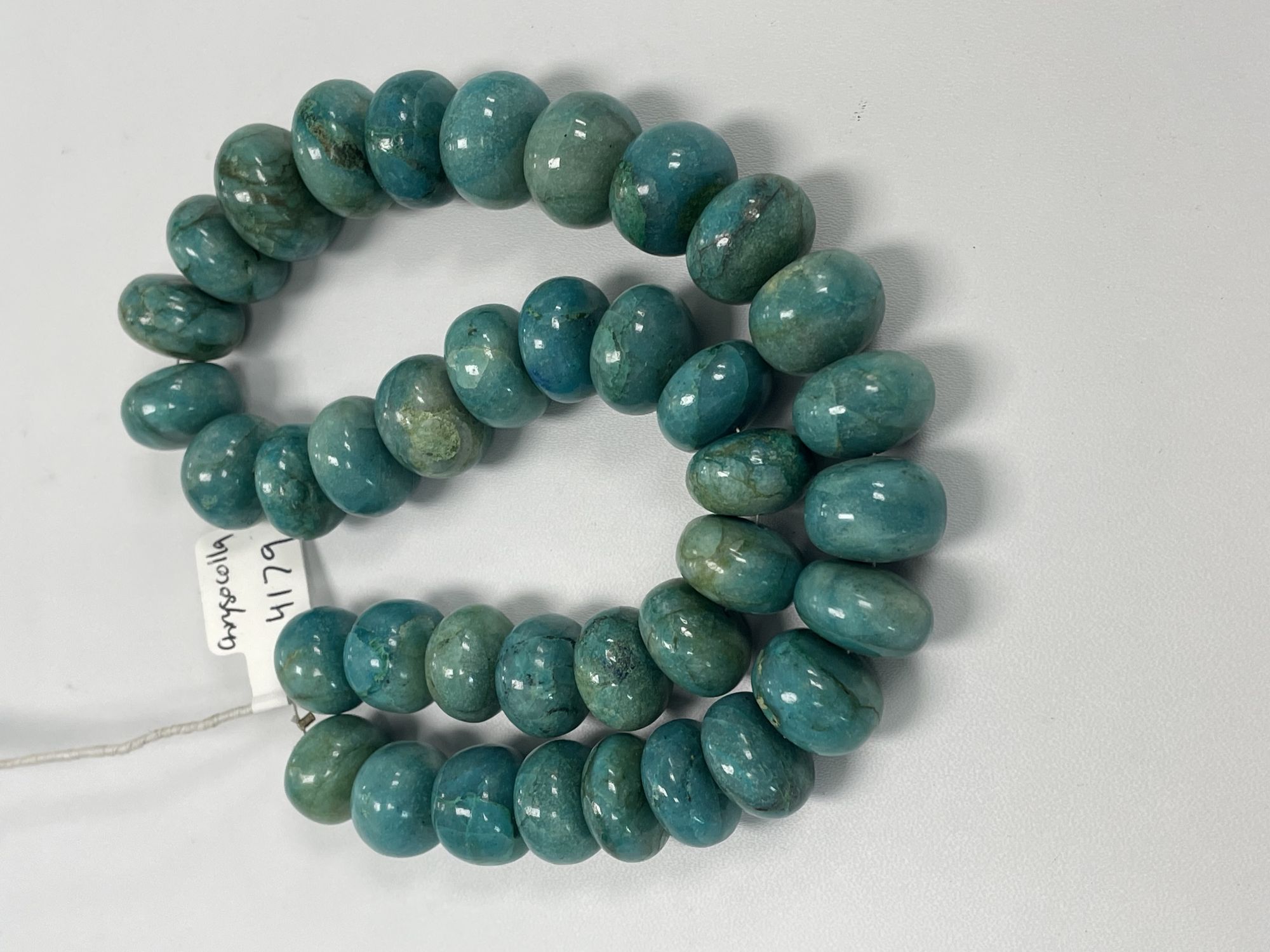 Chrysocolla Rondelle Smooth