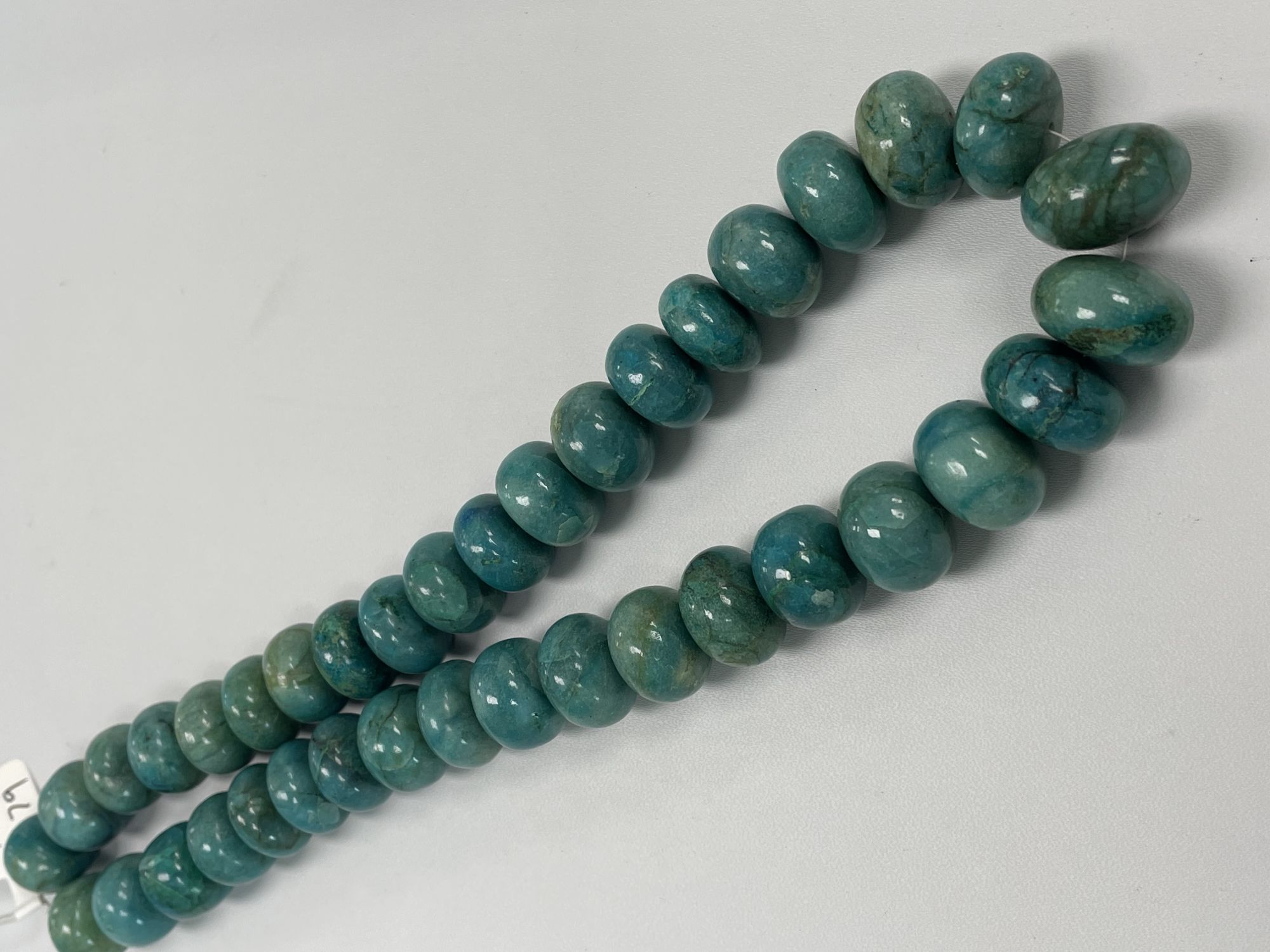 Chrysocolla Rondelle Smooth