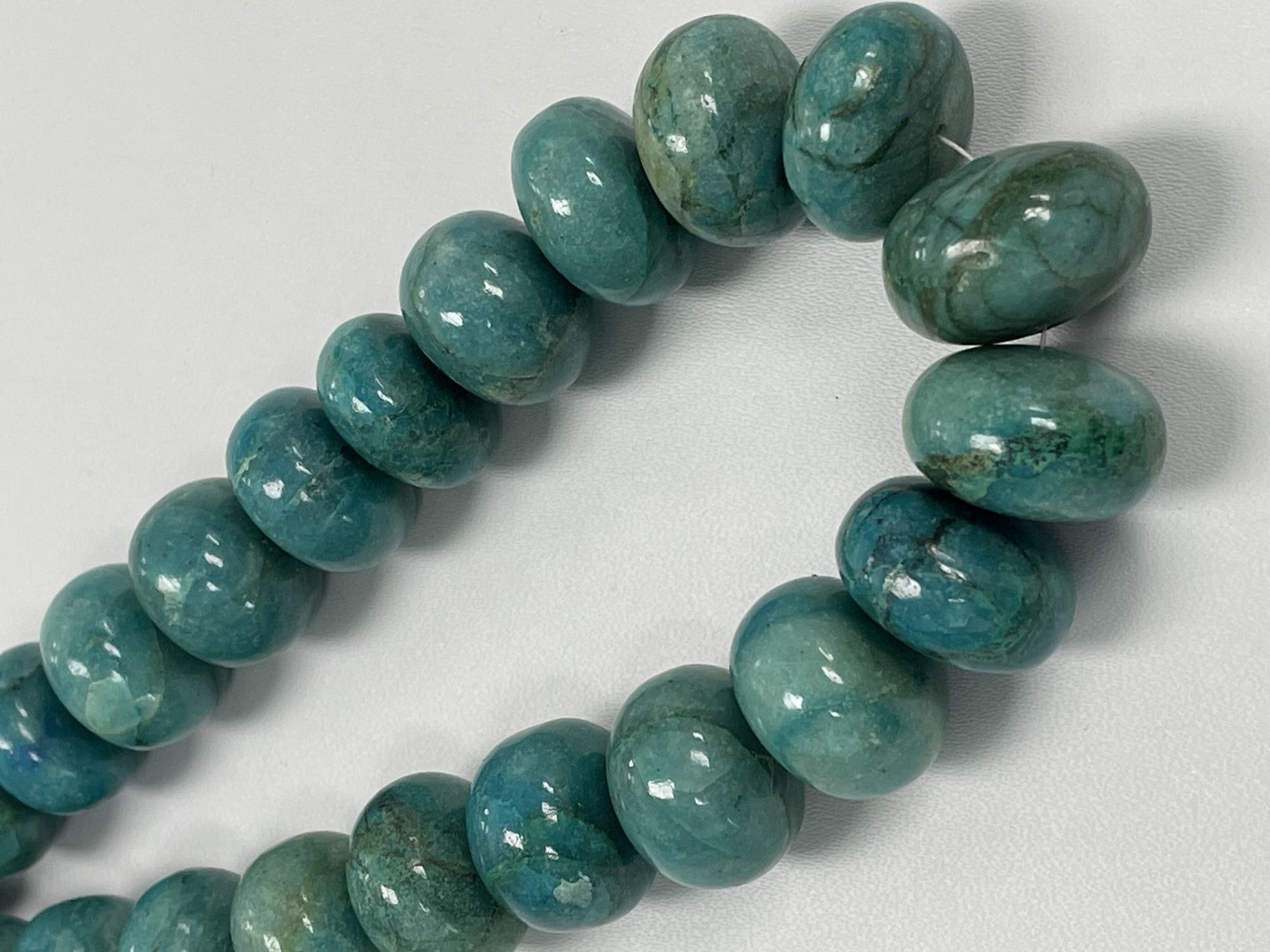 Chrysocolla Rondelle Smooth