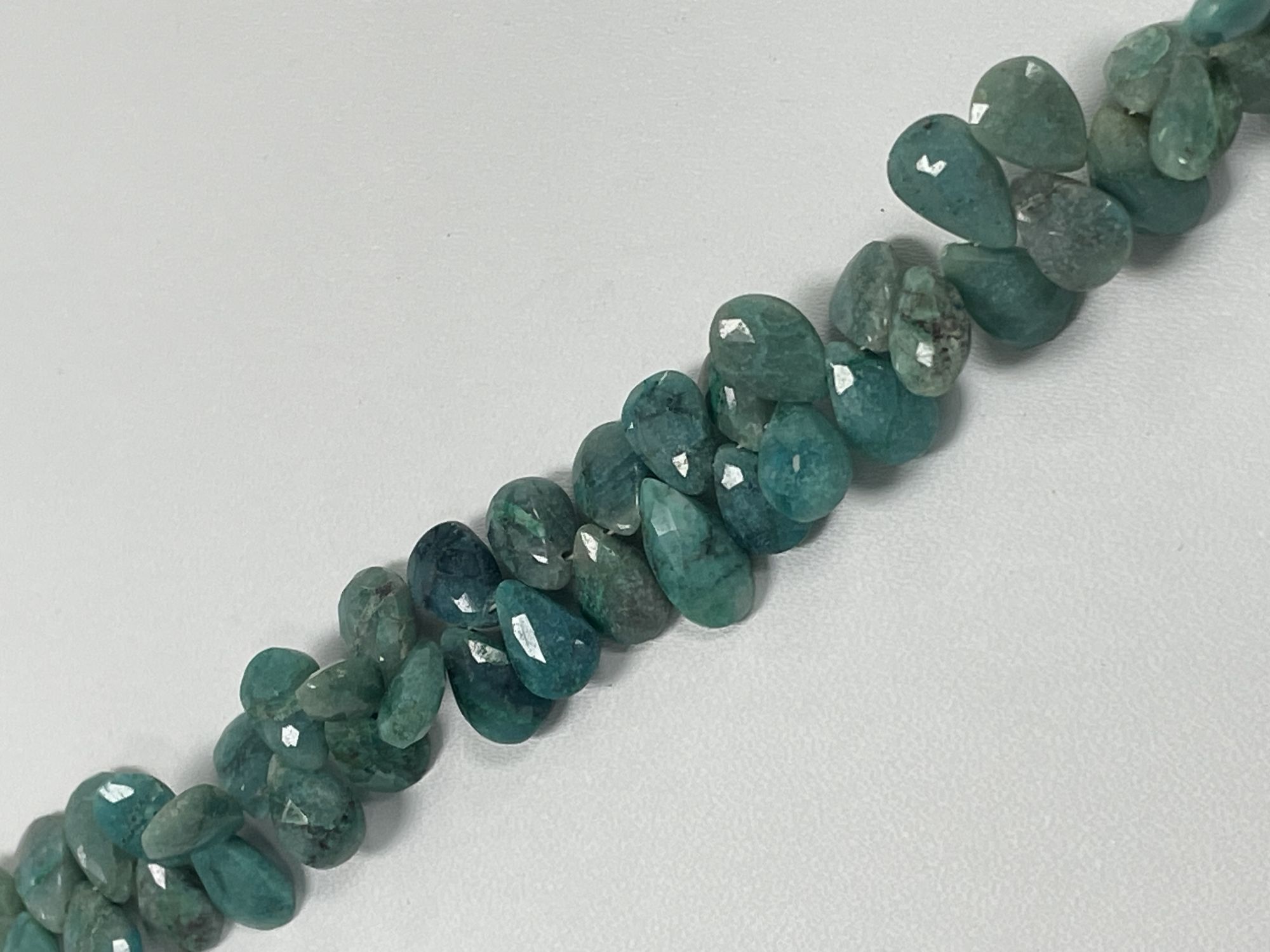 Chrysocolla Pear Faceted