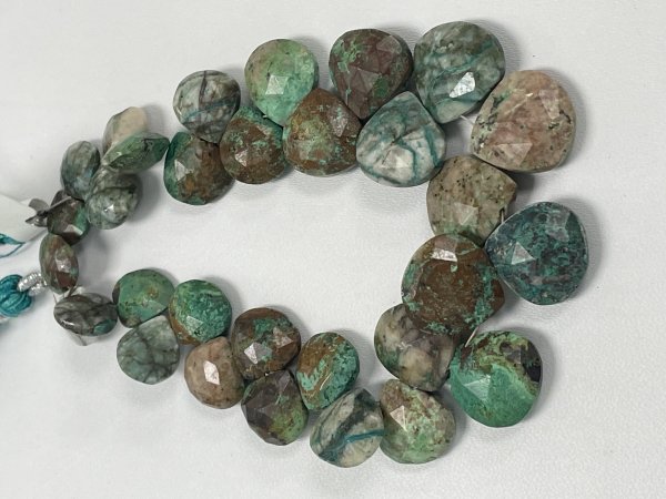 Chrysocolla Heart Faceted