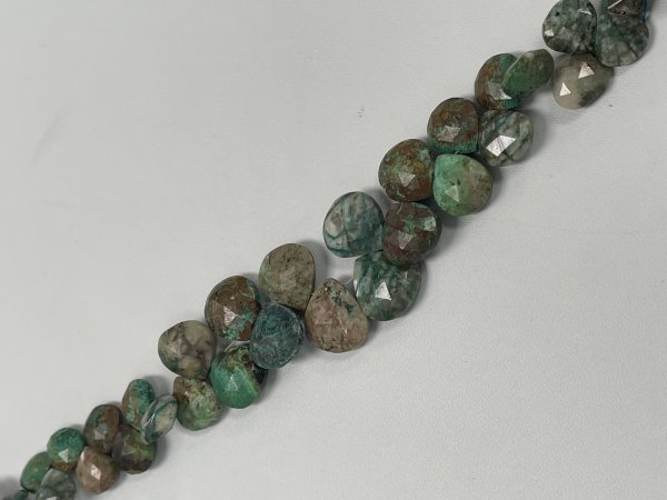 Chrysocolla Heart Faceted