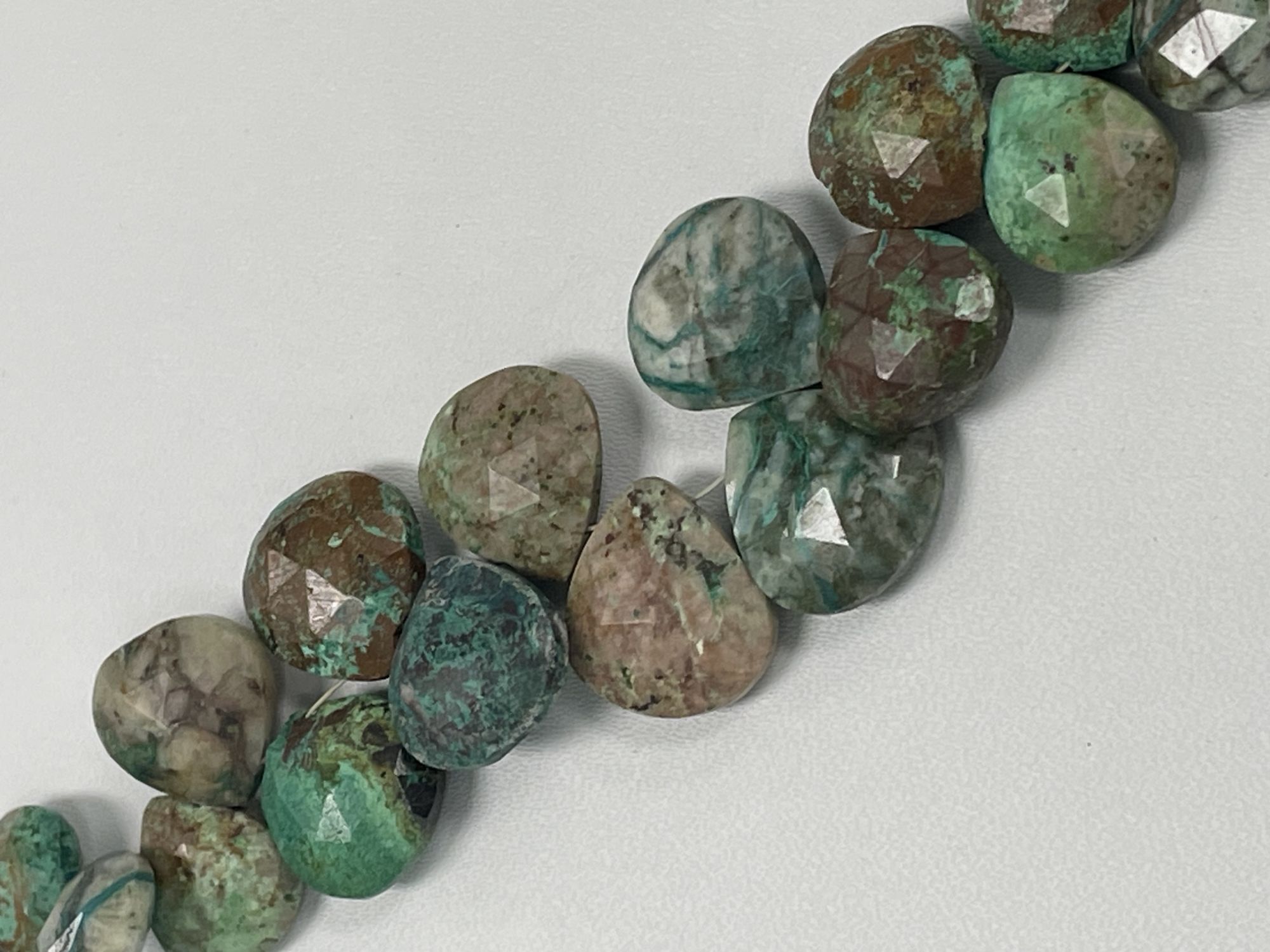 Chrysocolla Heart Faceted