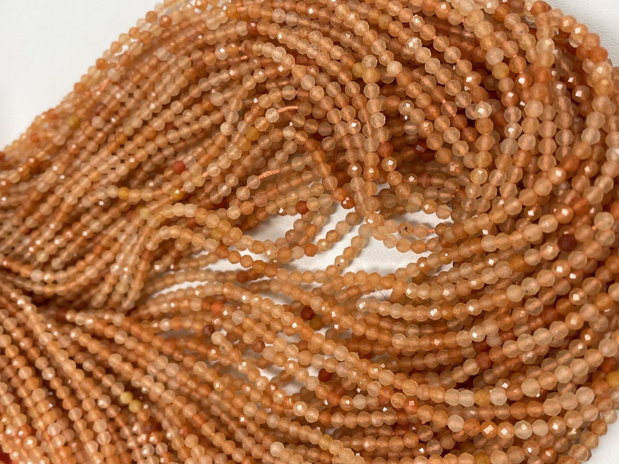 Carnelian Rondelle Faceted