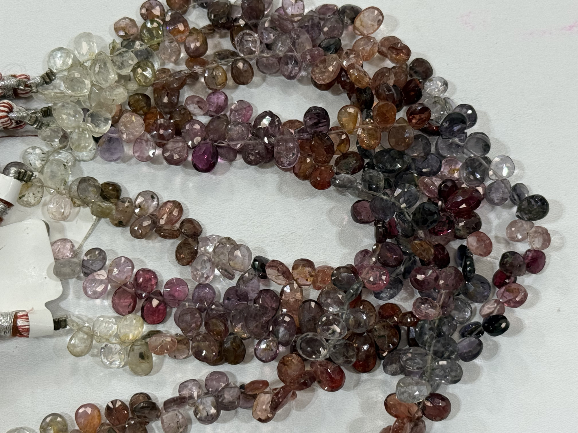 Multi Spinel Pears Faceted