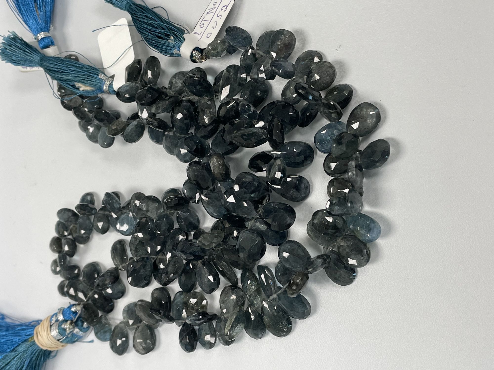 Moss Aquamarine Pear Faceted