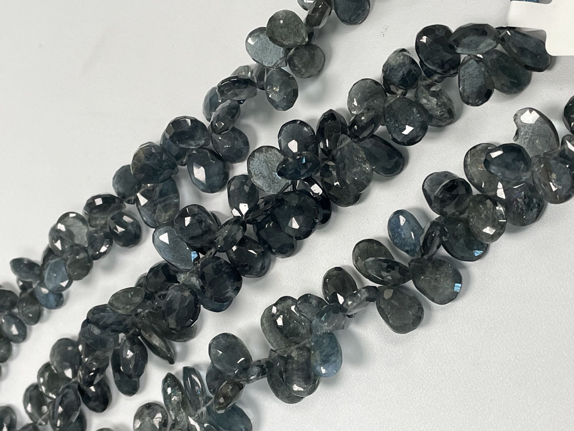 Moss Aquamarine Pear Faceted