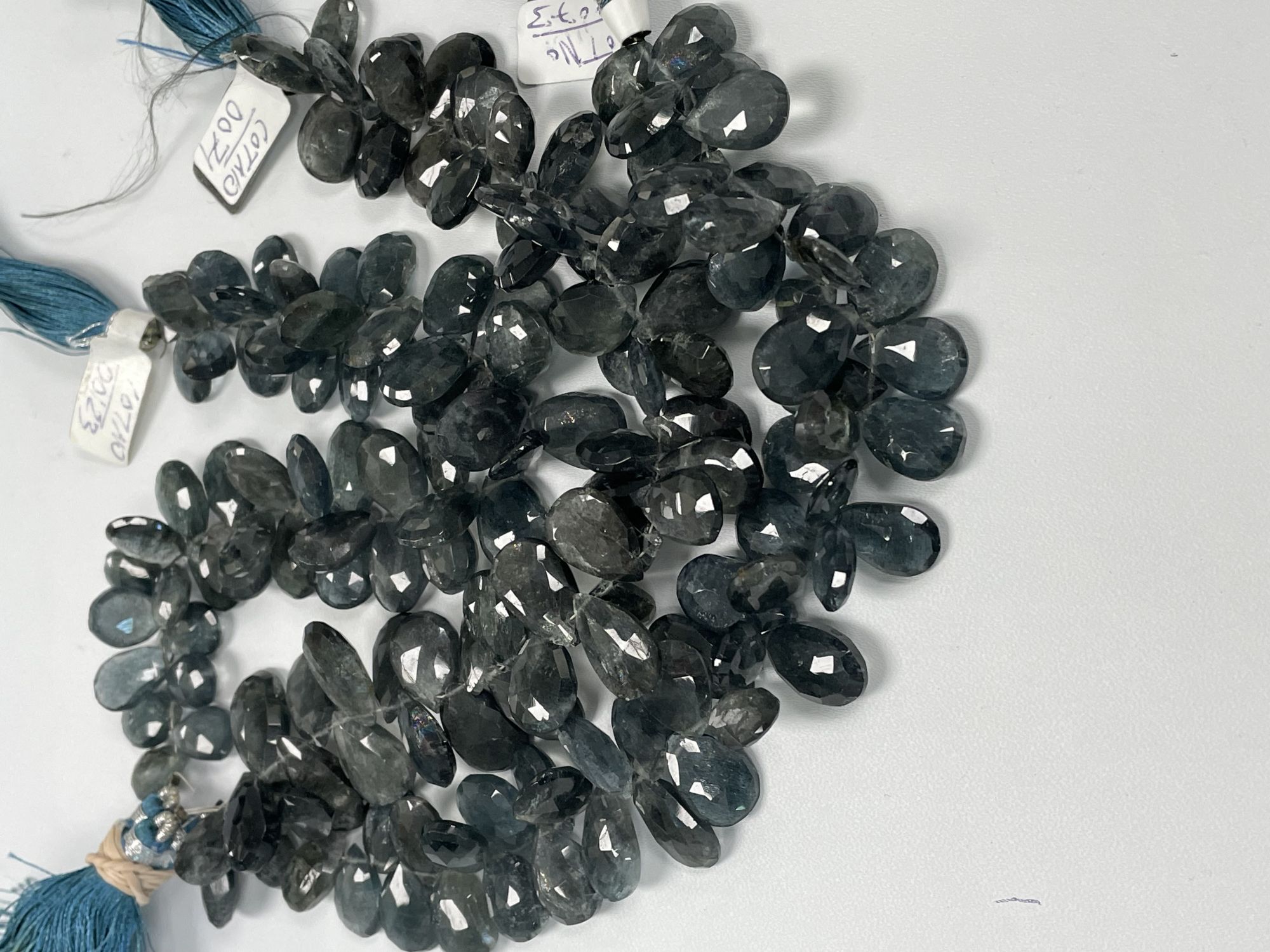 Moss Aquamarine Pear Faceted