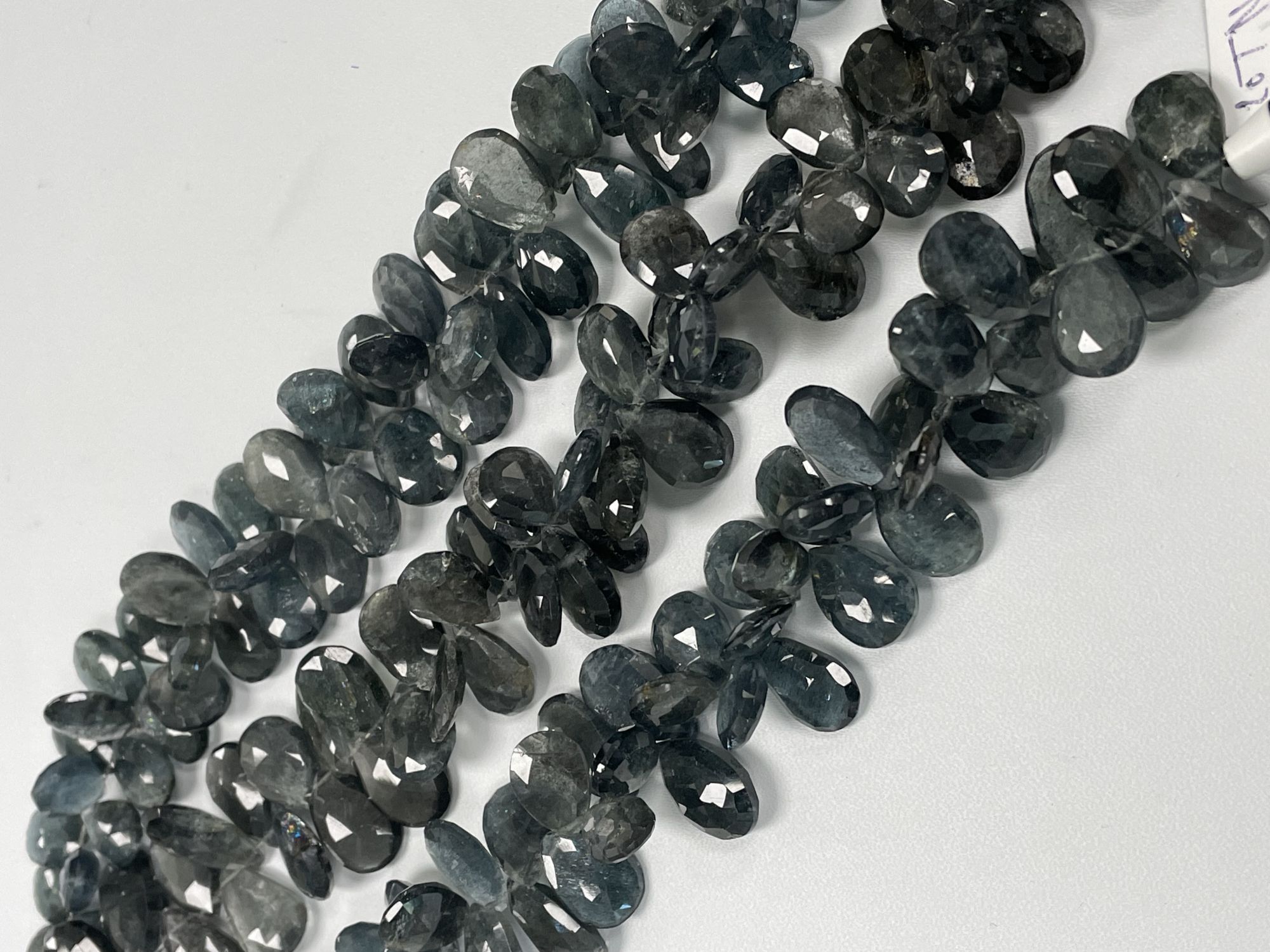 Moss Aquamarine Pear Faceted