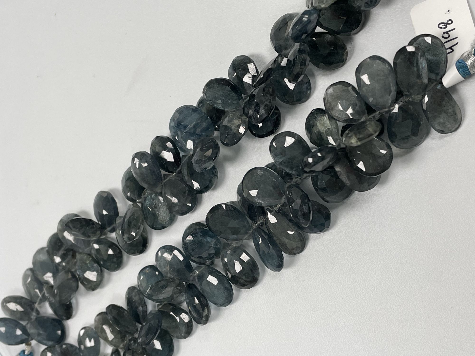 Moss Aquamarine Pear Faceted