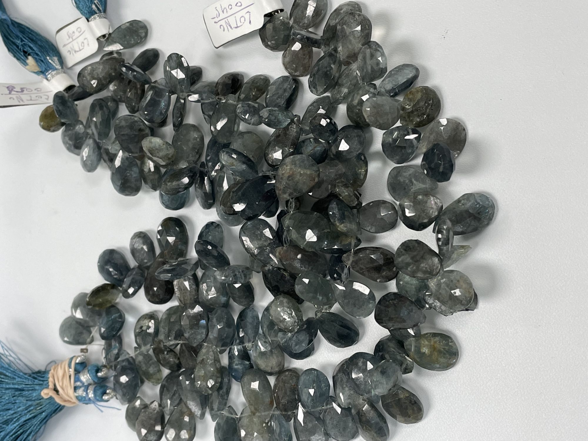 Moss Aquamarine Pear Faceted