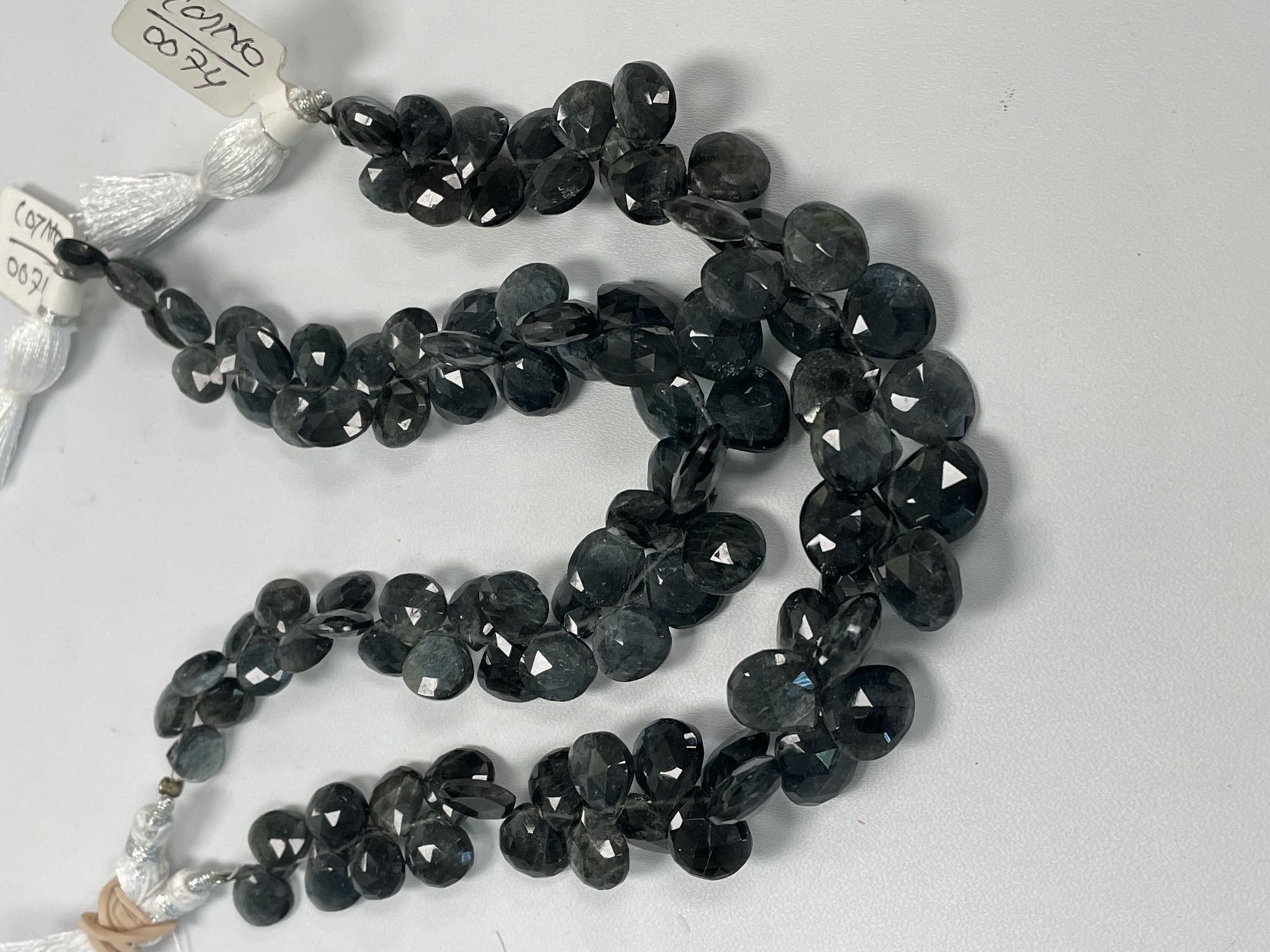 Moss Aquamarine Heart Faceted