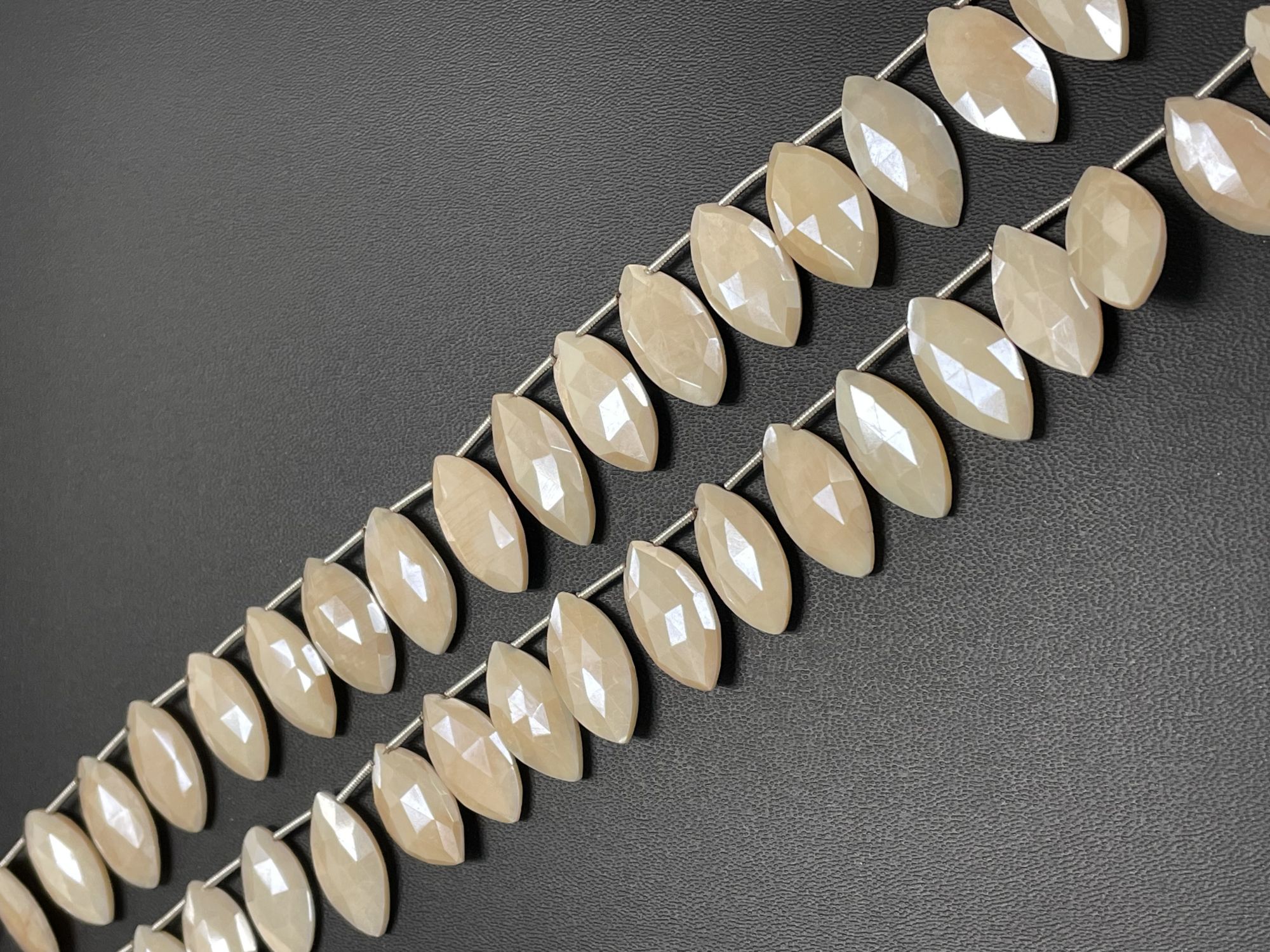 Mystic Moonstone Marquise Faceted