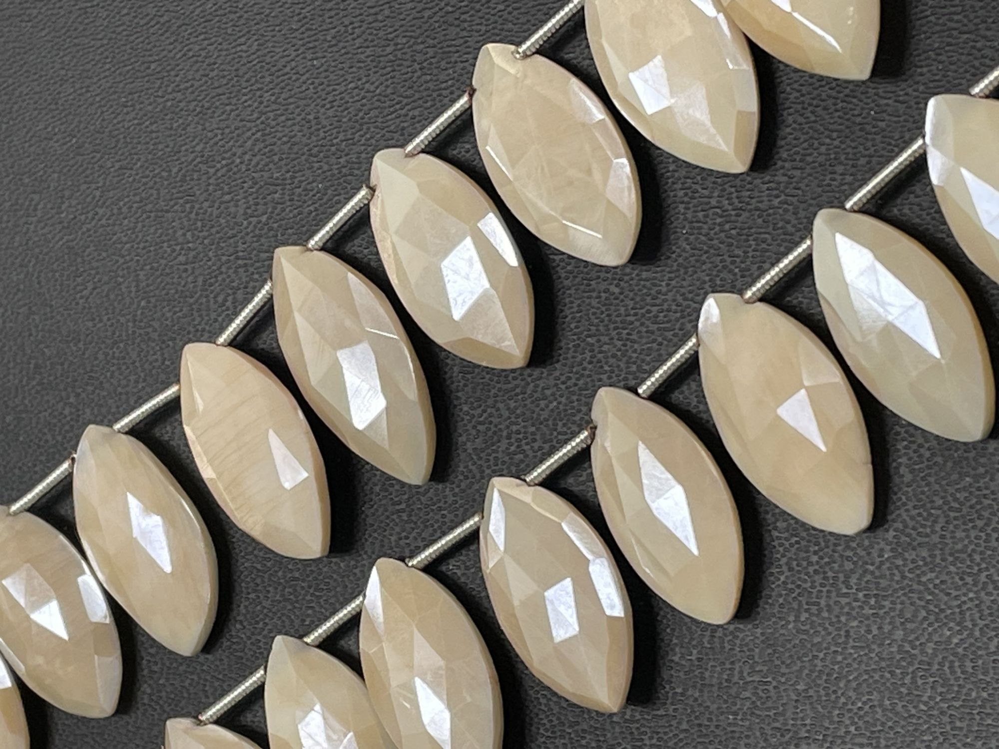 Mystic Moonstone Marquise Faceted