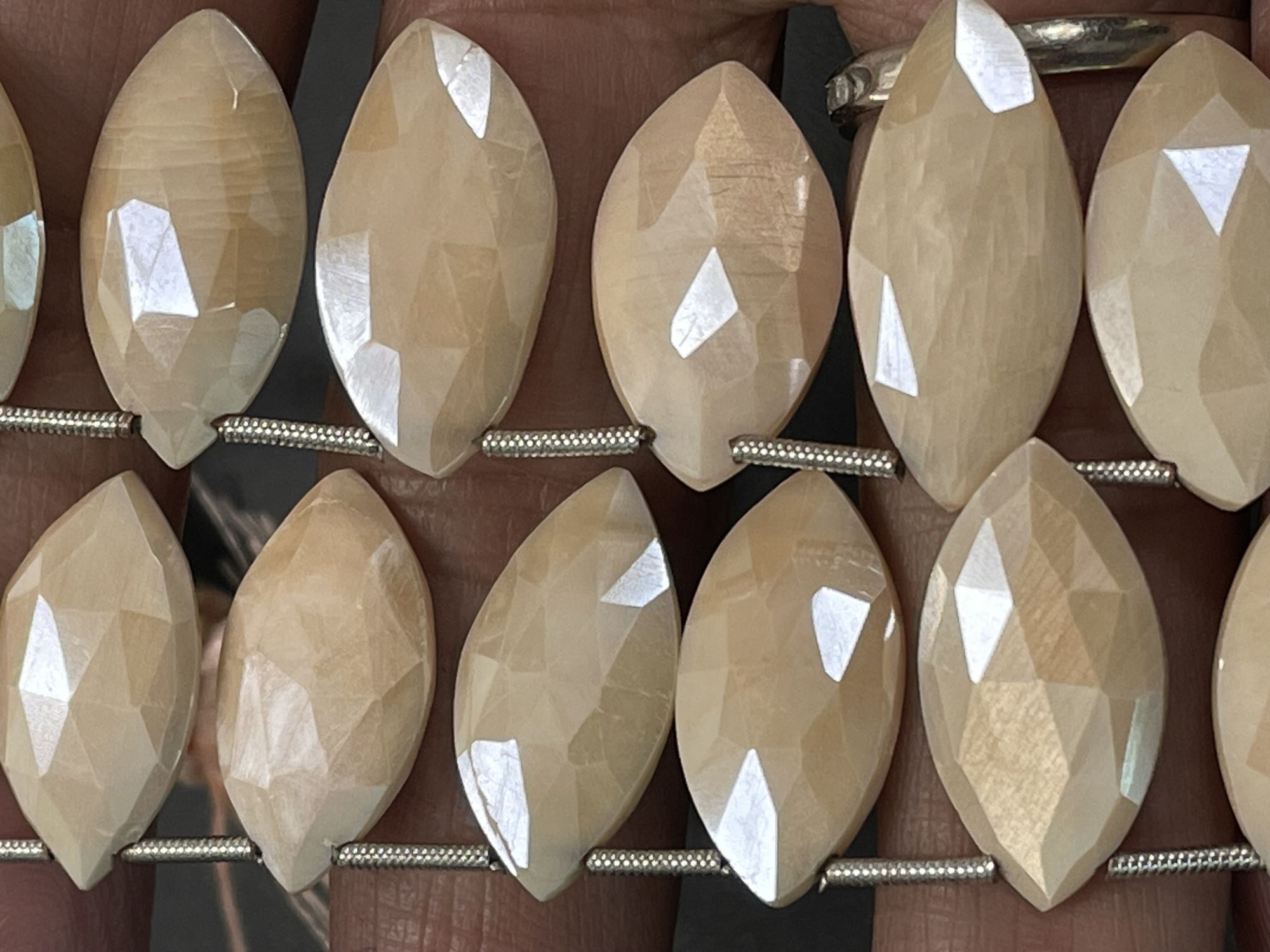 Mystic Moonstone Marquise Faceted