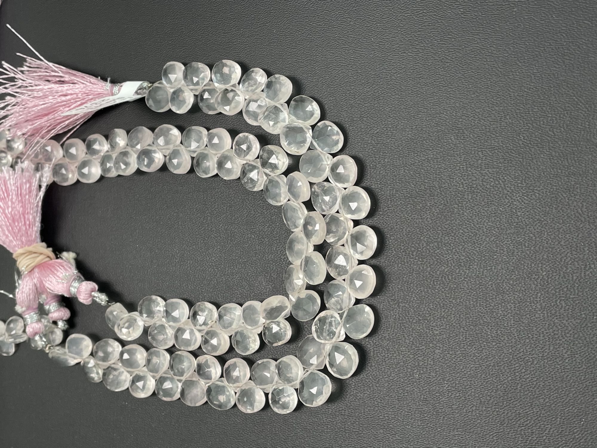 Rose Quartz Heart Faceted