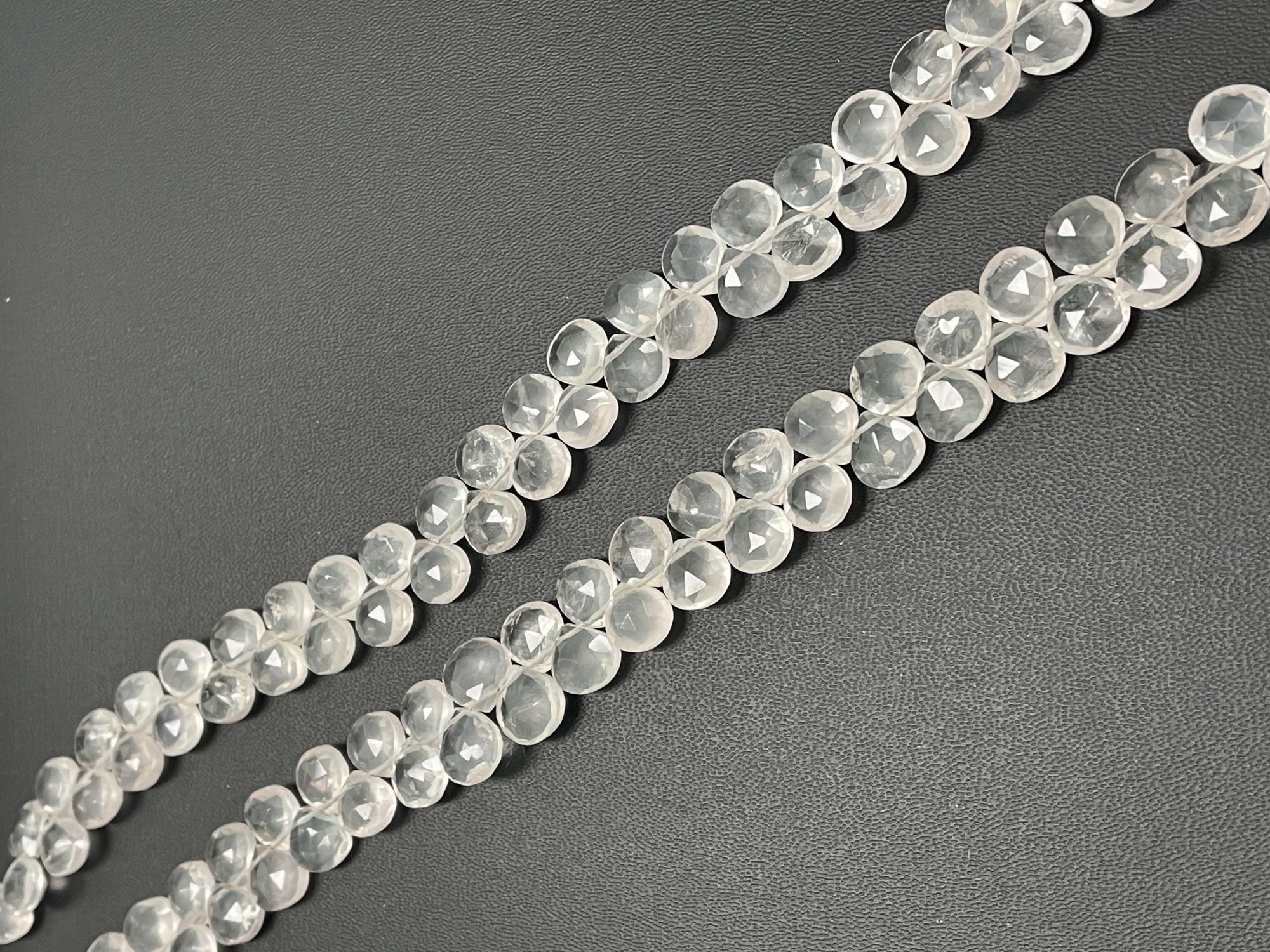 Rose Quartz Heart Faceted