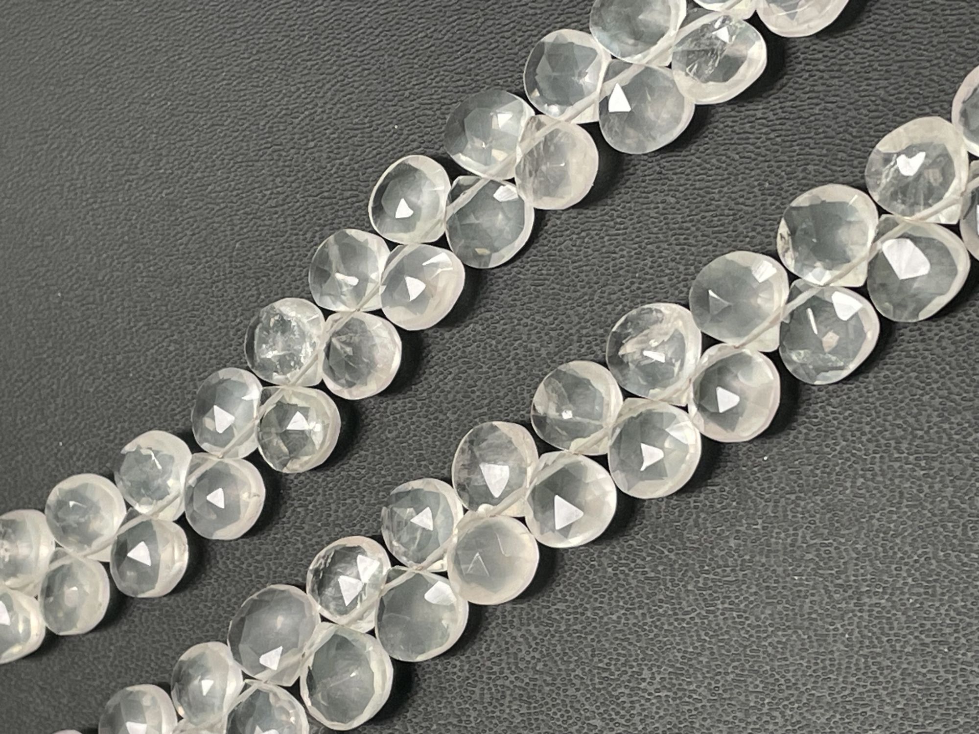 Rose Quartz Heart Faceted