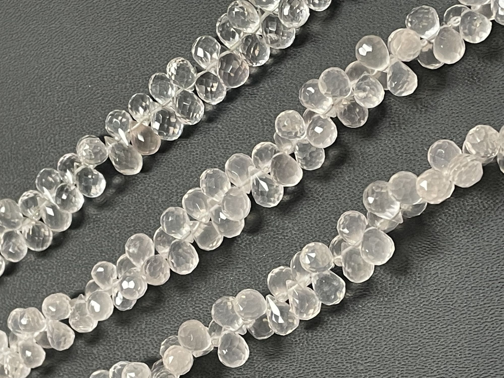 Rose Quartz Drop Faceted