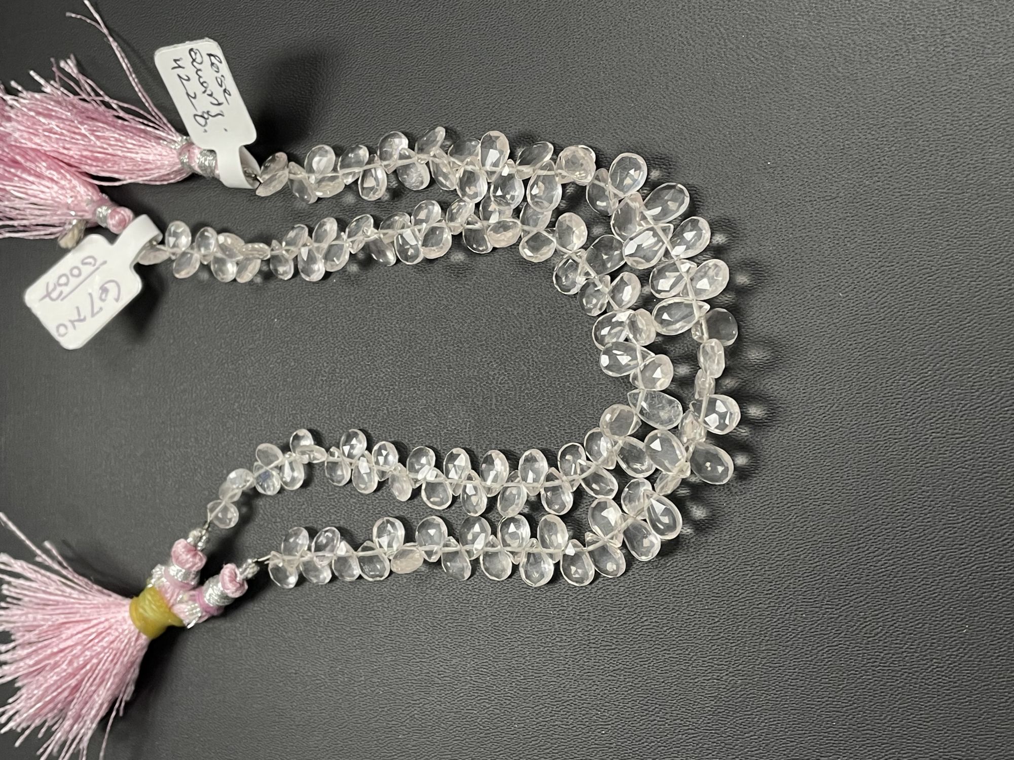 Rose Quartz Pear Faceted