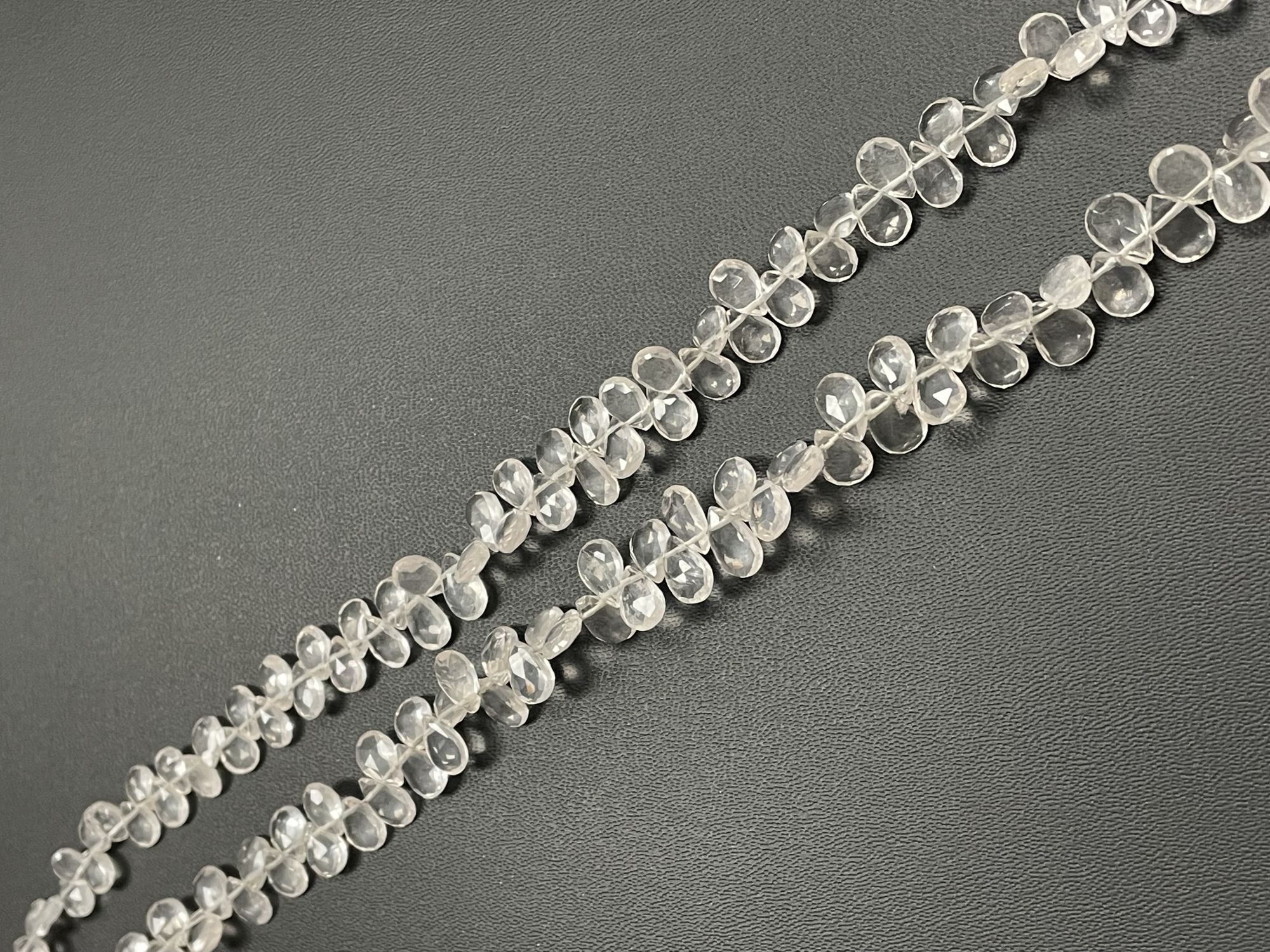 Rose Quartz Pear Faceted