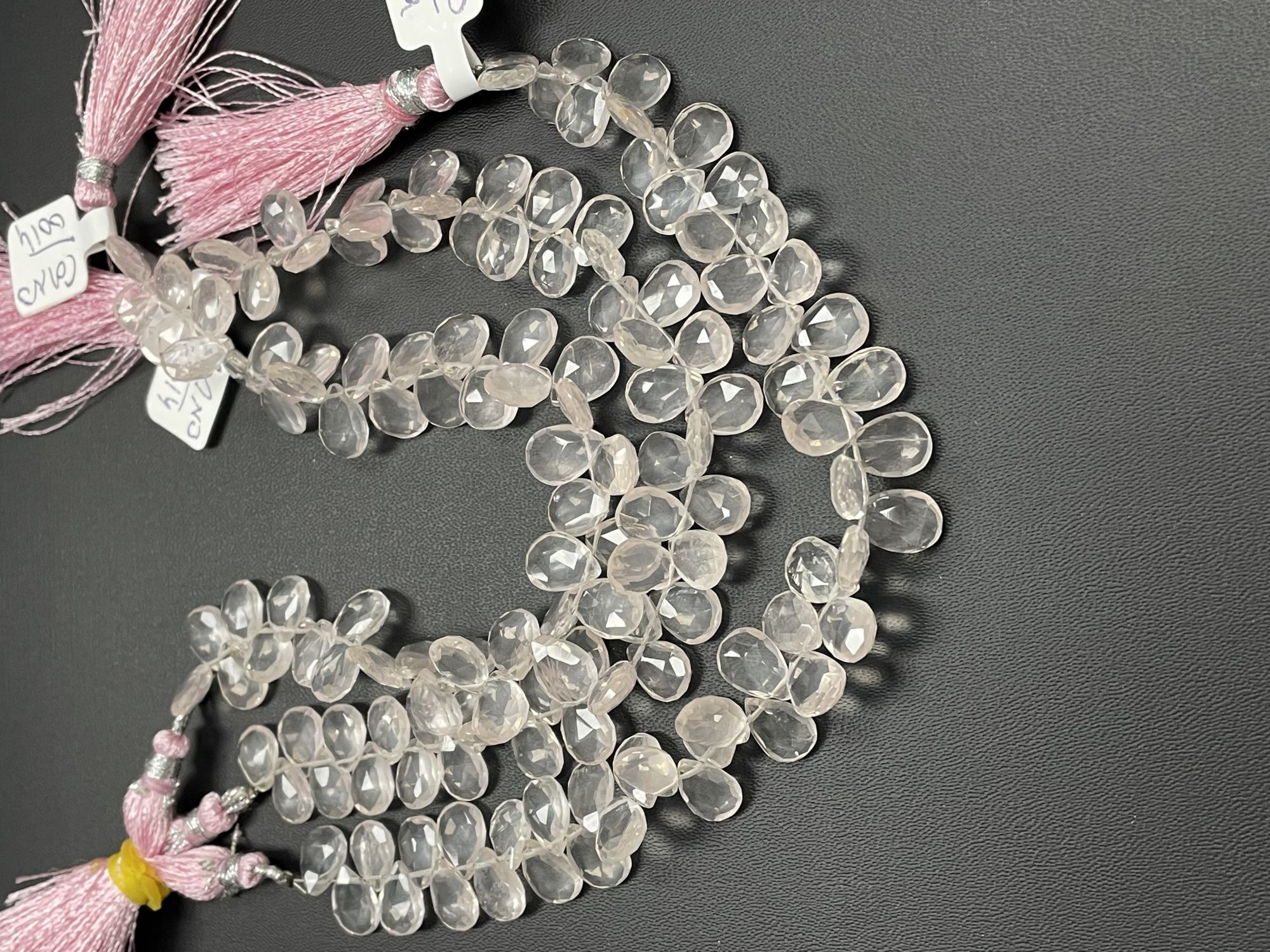 Rose Quartz Pear Faceted