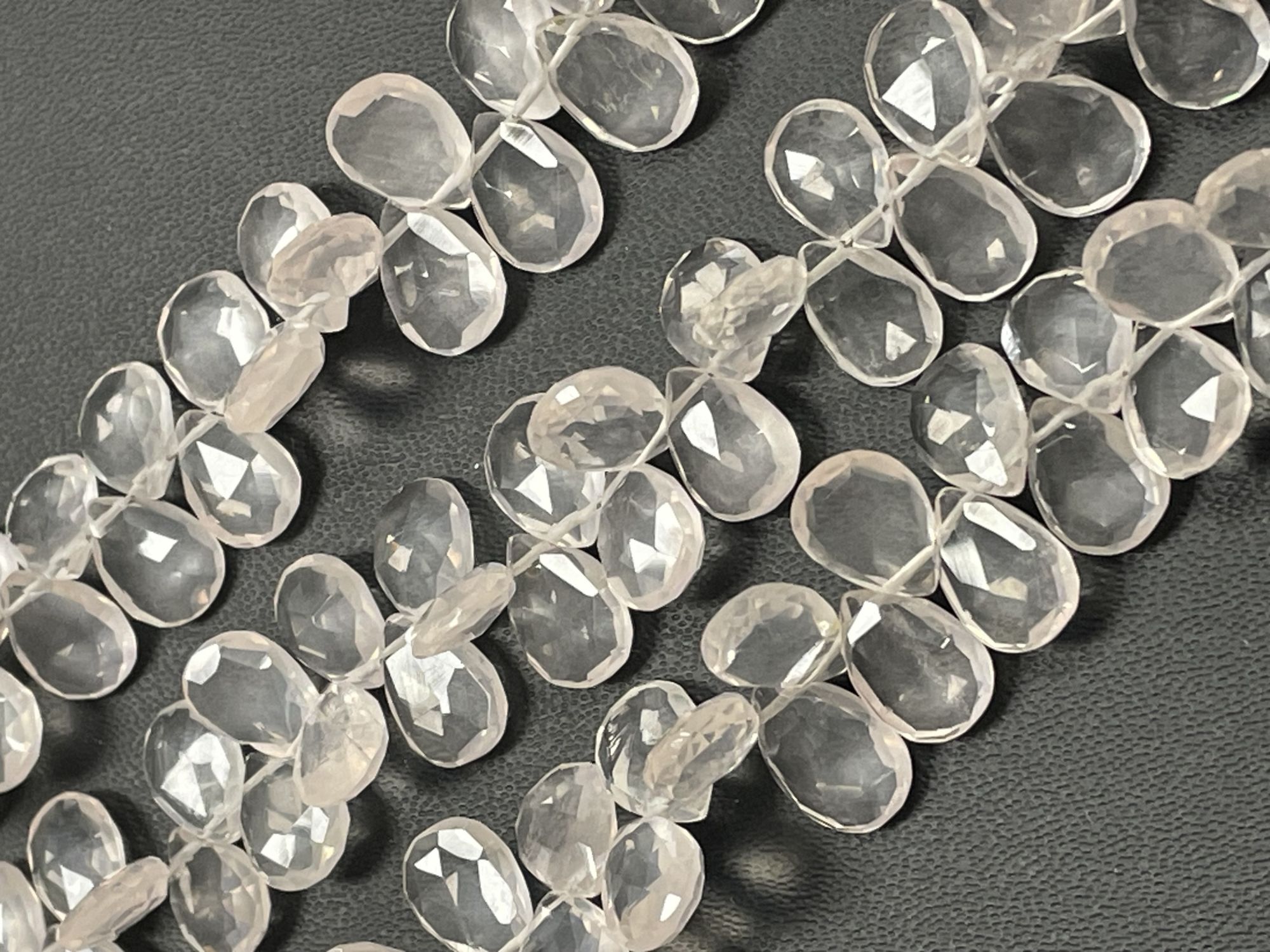 Rose Quartz Pear Faceted