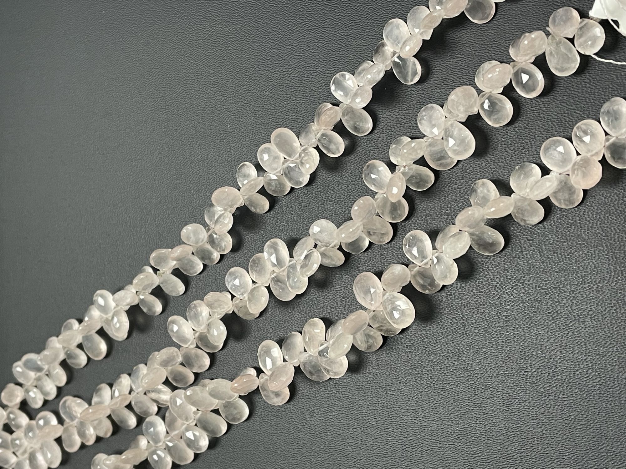 Rose Quartz Pear Faceted