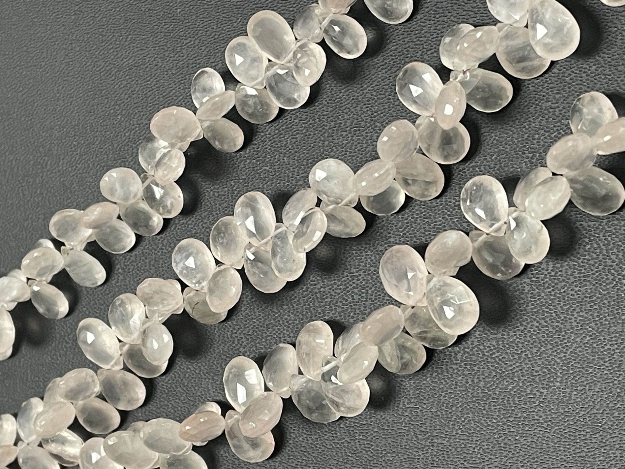 Rose Quartz Pear Faceted